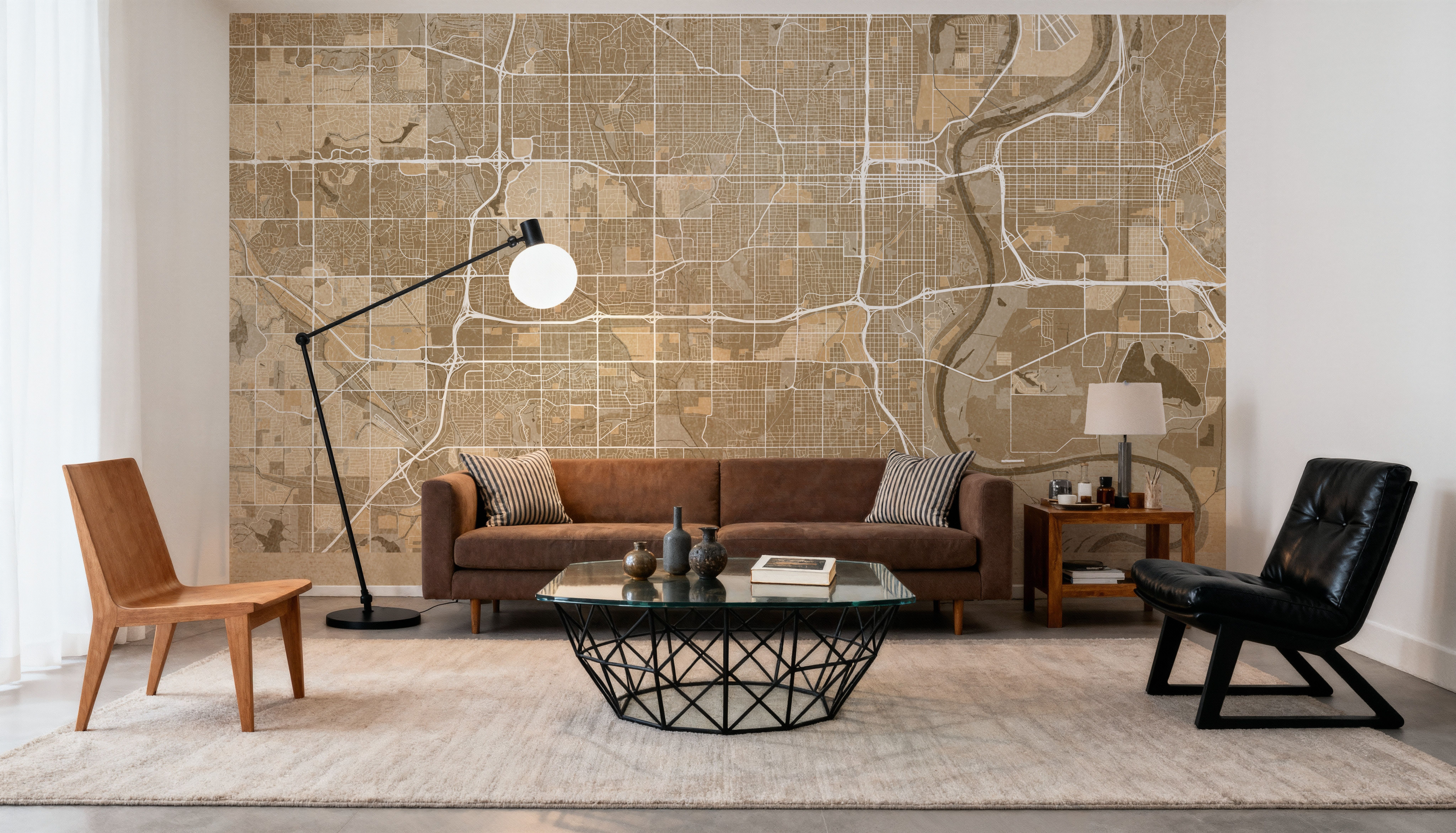 Omaha Ochre, Behang