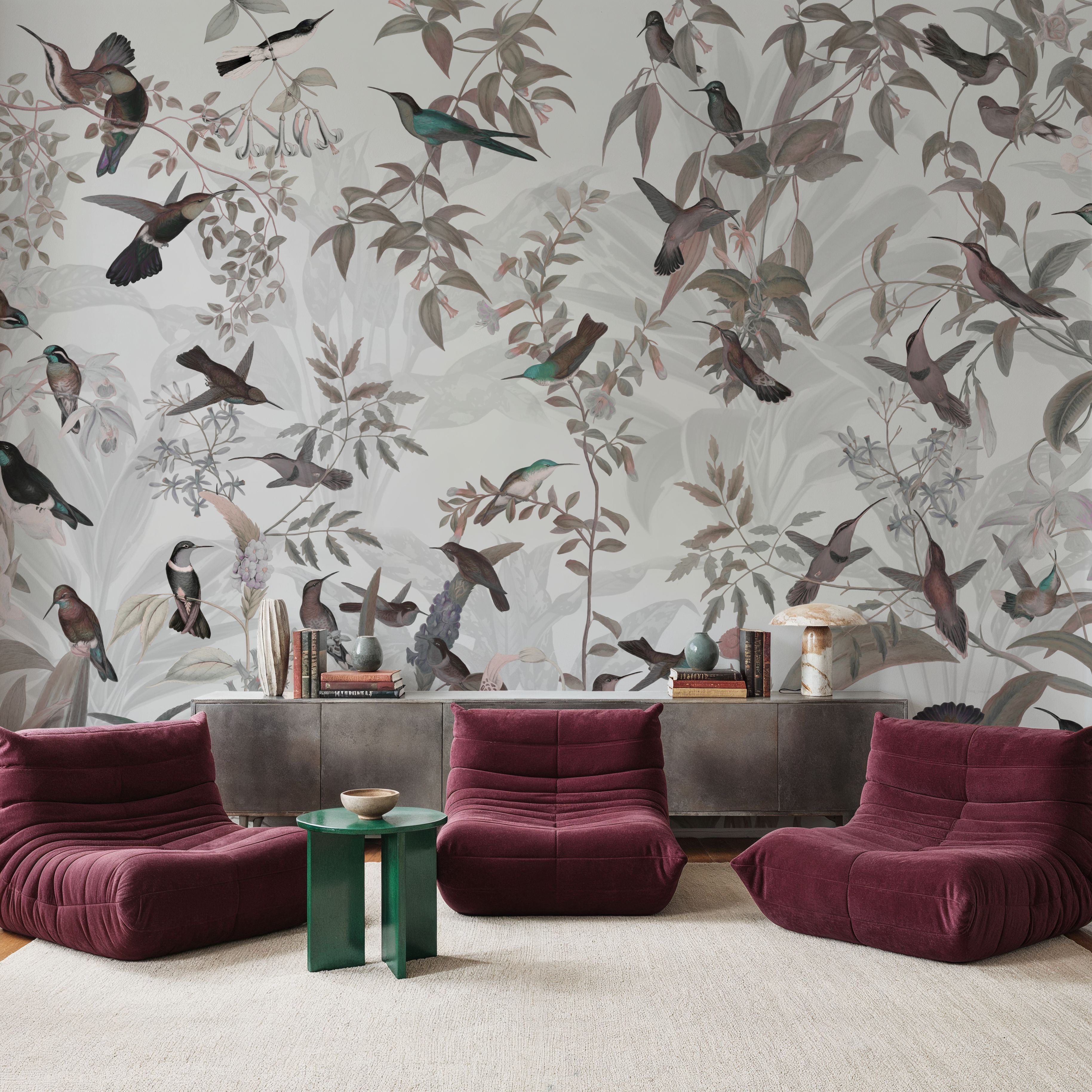 Birds Everywhere Red