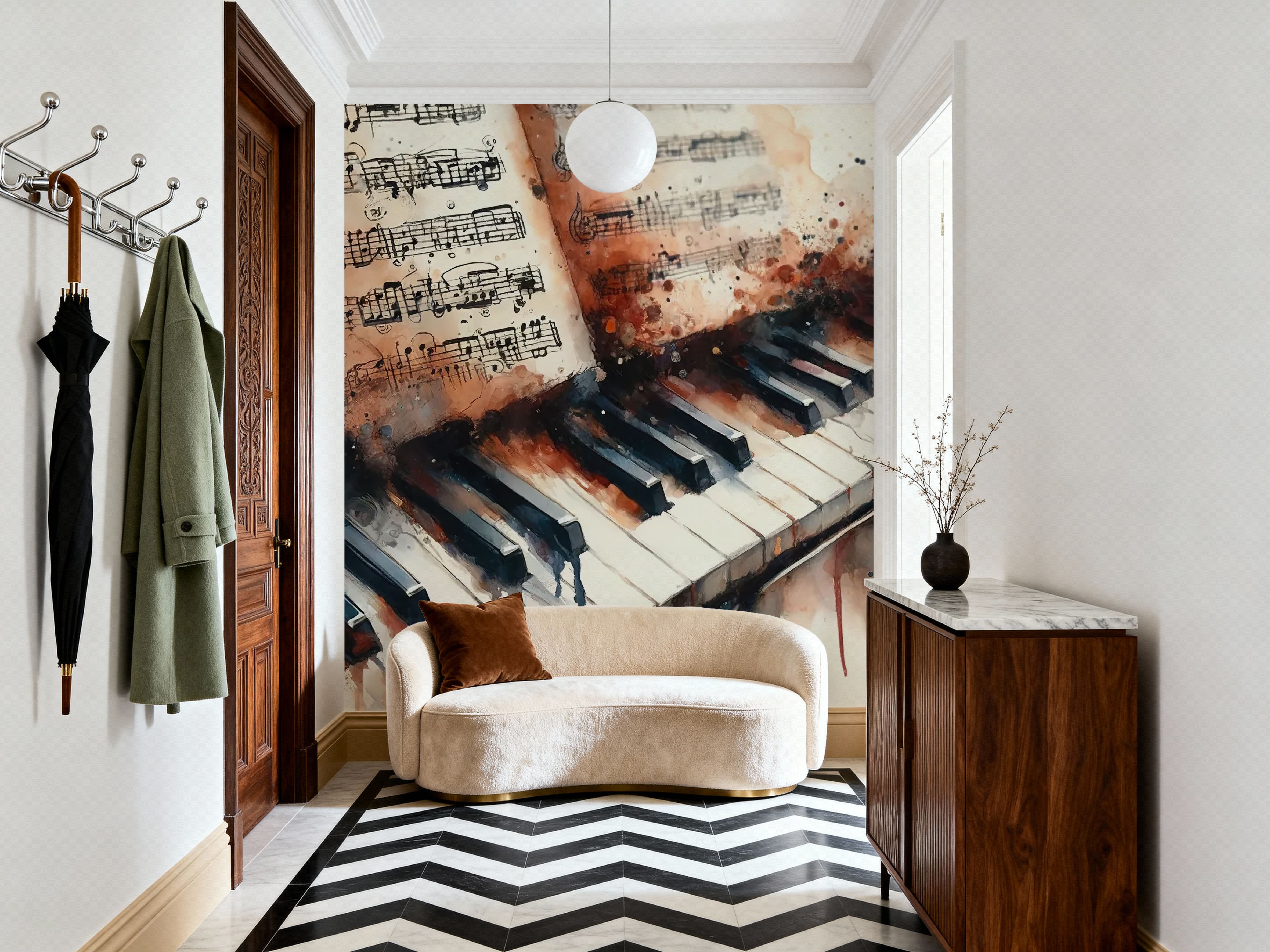 Melodic Harmony Captured in Artistic Strokes