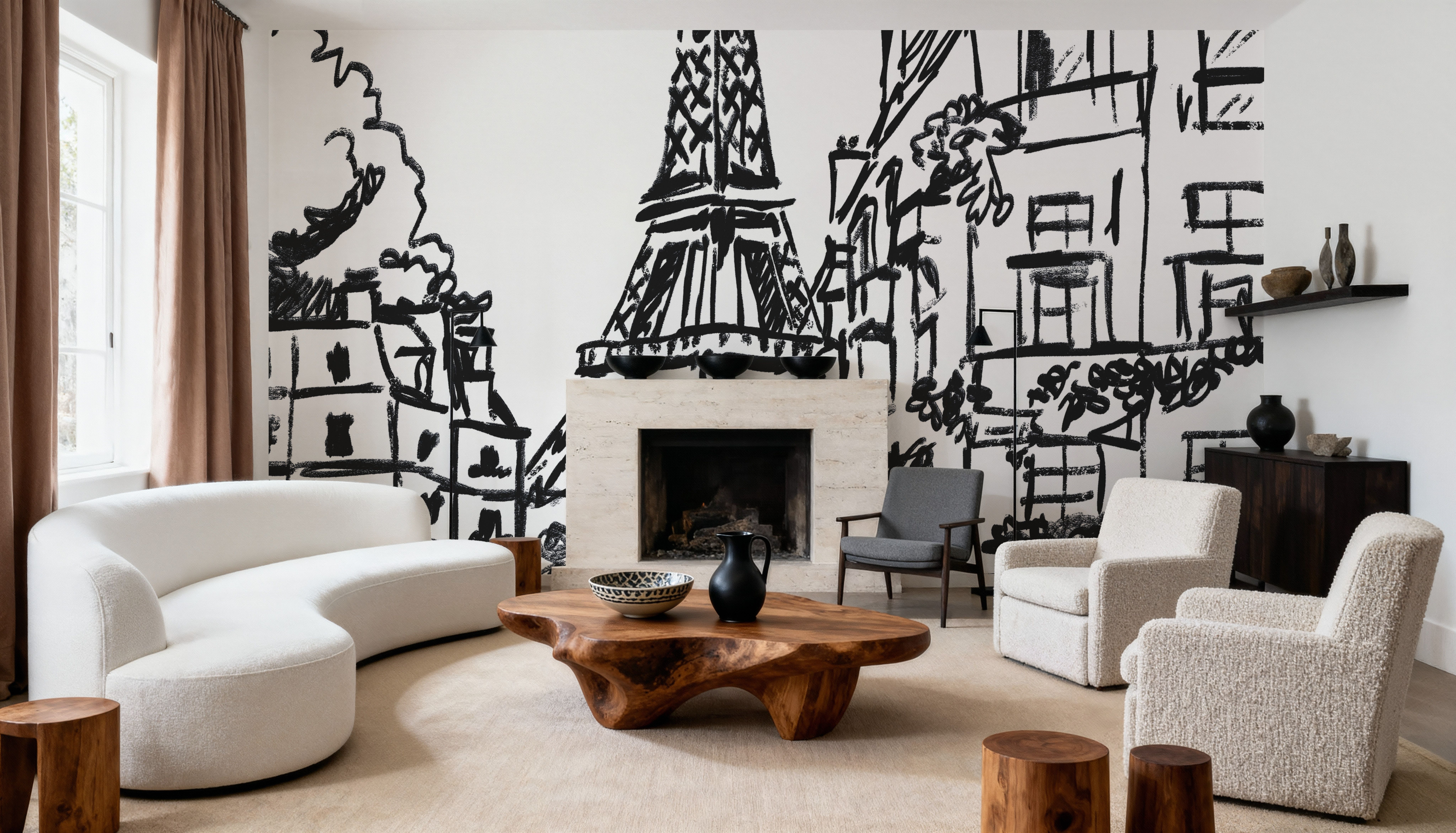 Paris Scene Sketch I