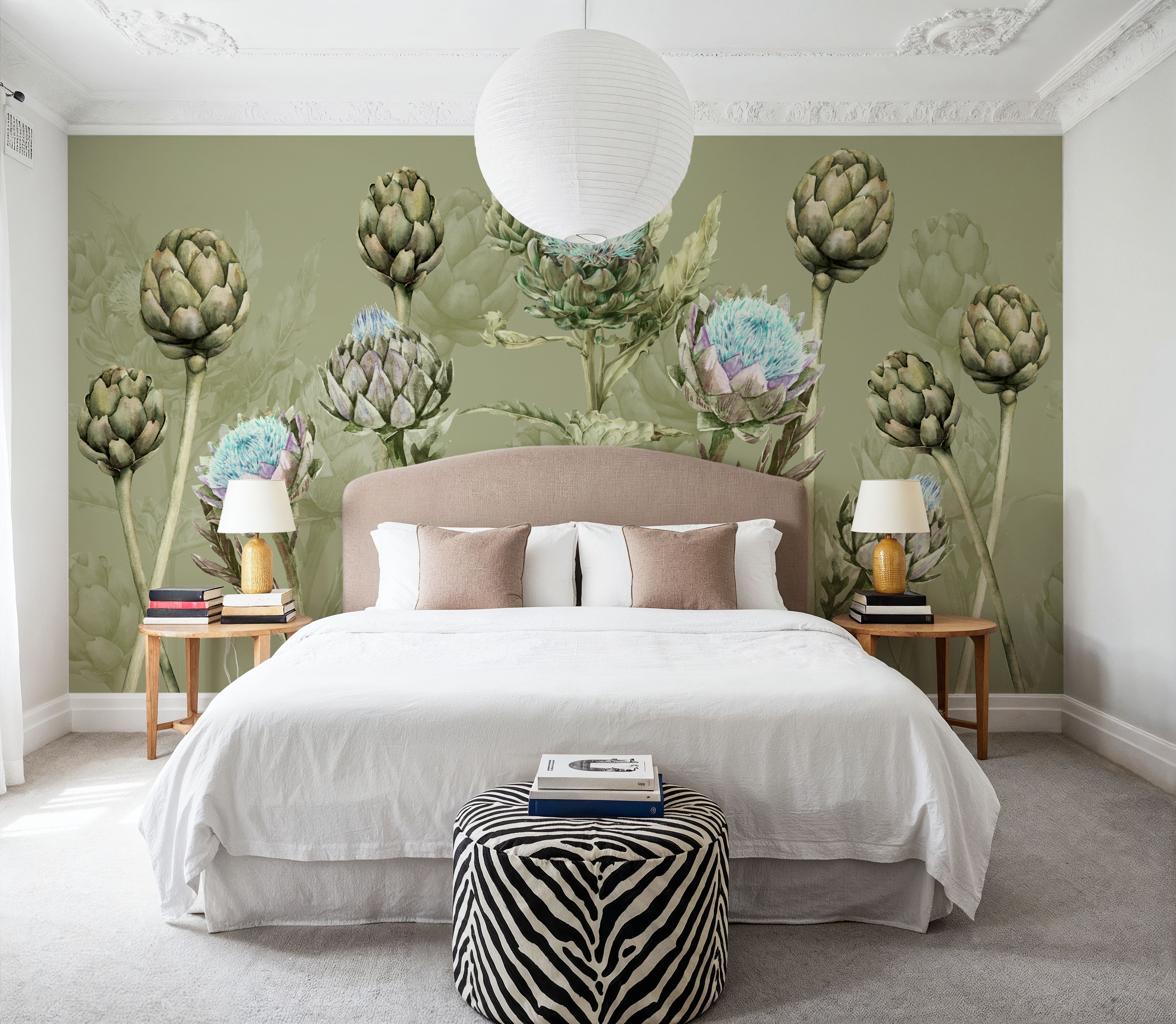 Artichoke Blooms, Pistachio