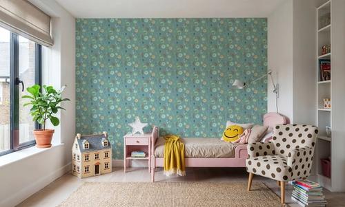 Flutterby Flowers Blue