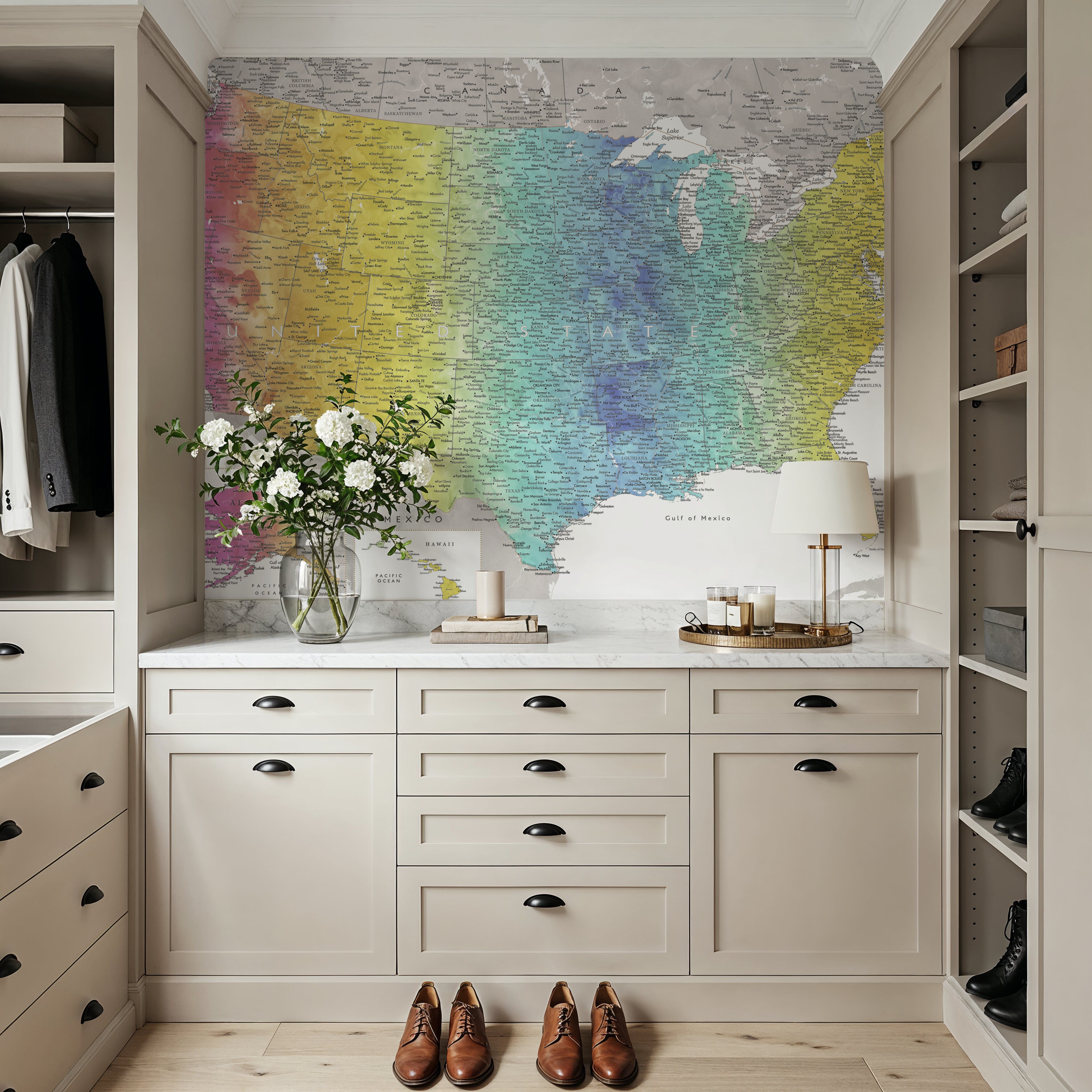 US Map Detailed - Jude