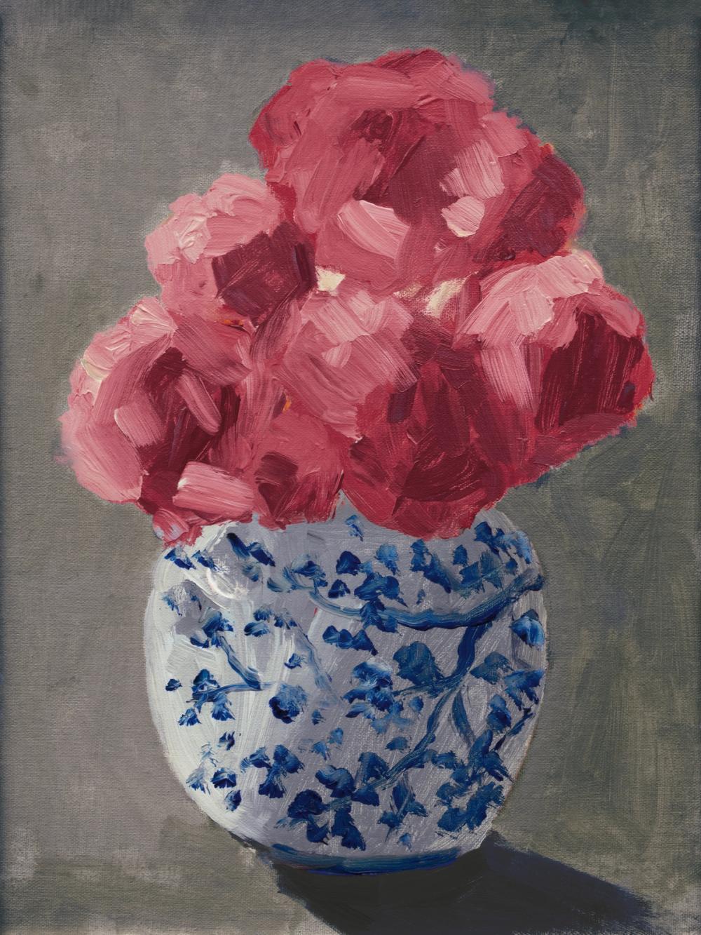 Peonies in Chinoiserie Vase Country Traditions
