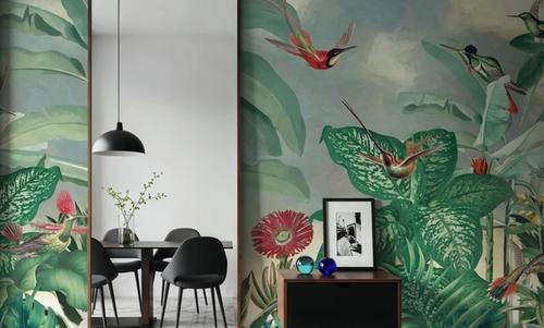 Birds of Paradise Green