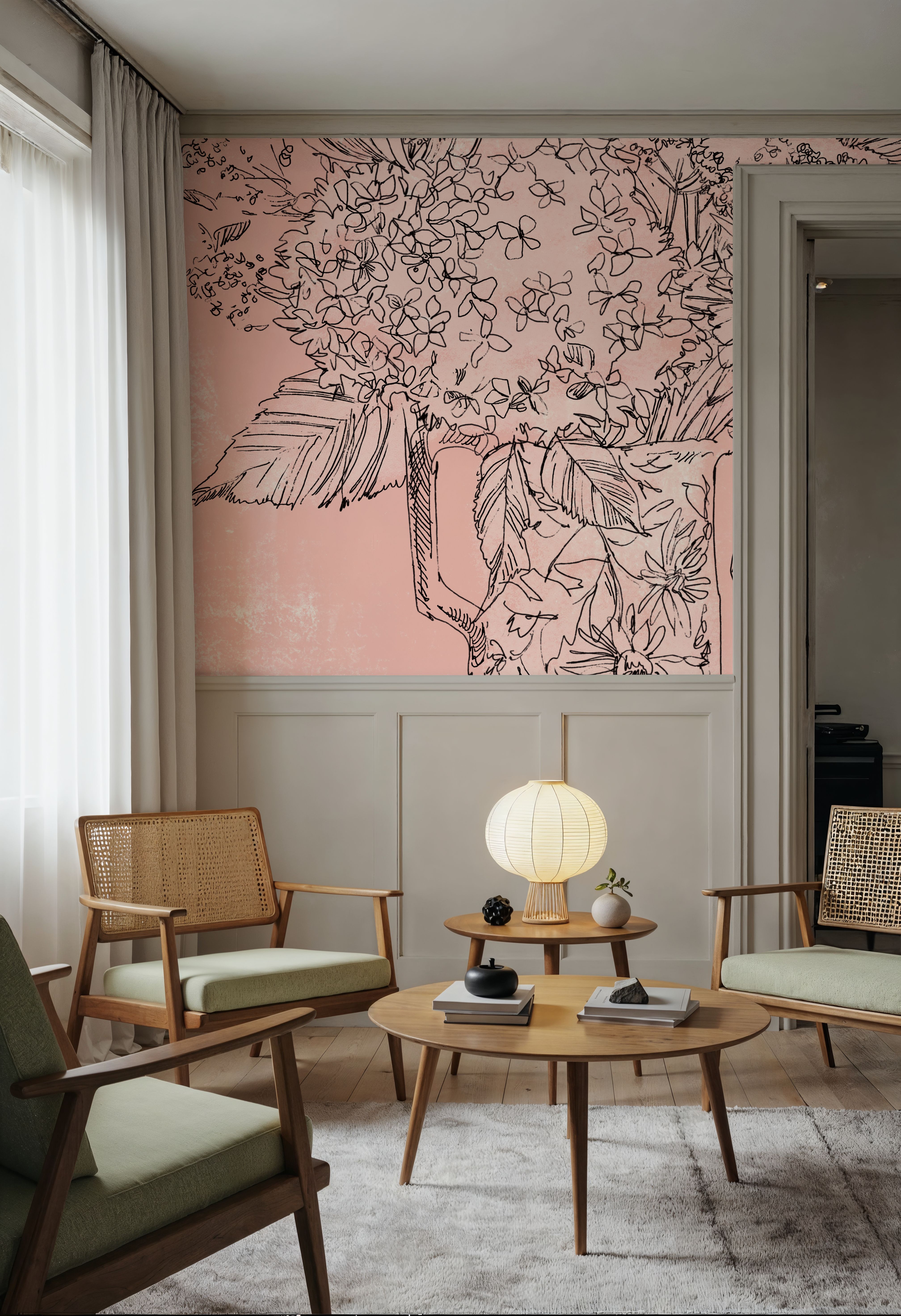 Hydrangea in Pitcher Sketch