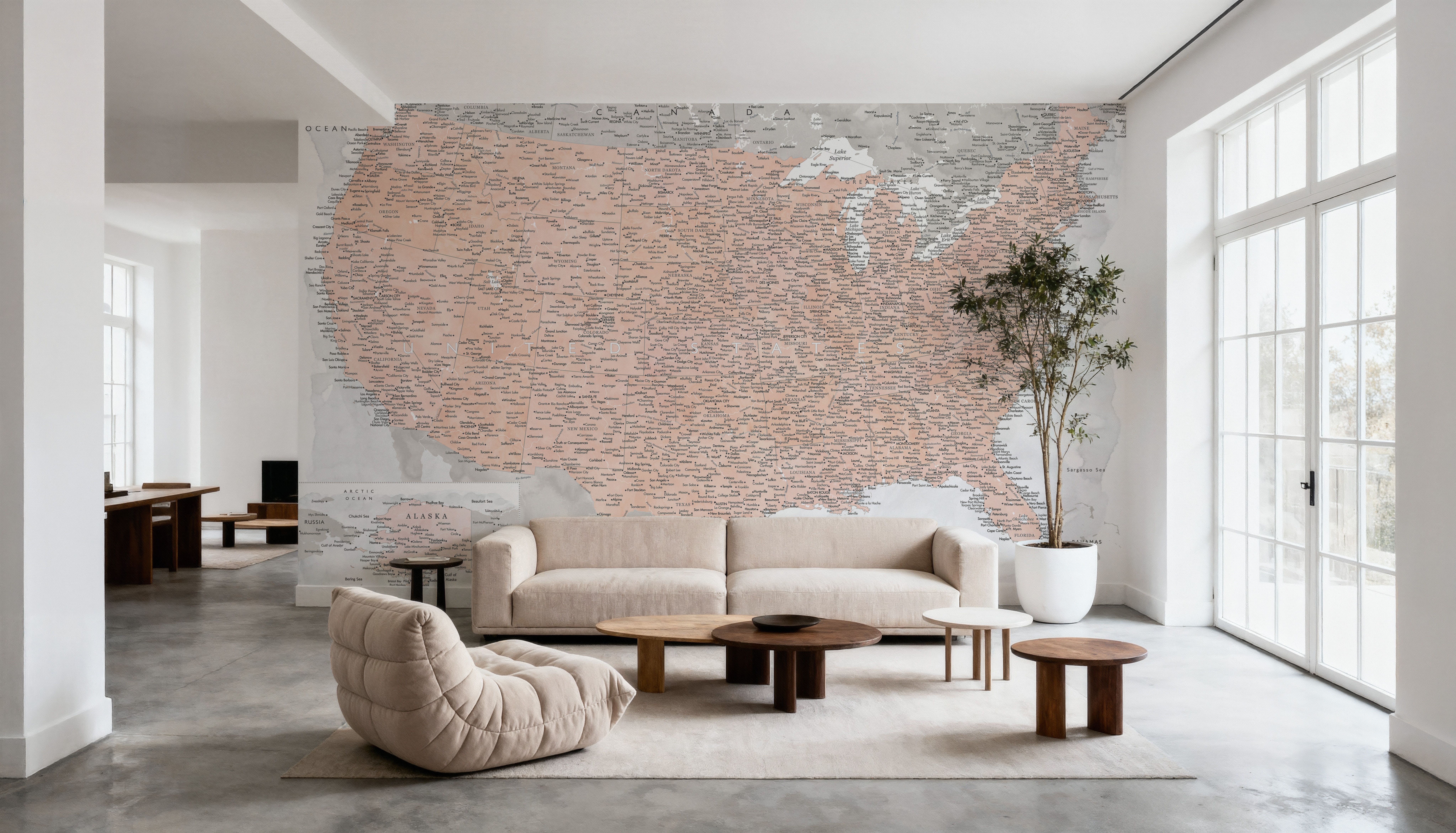 US Map Detailed - Lynette