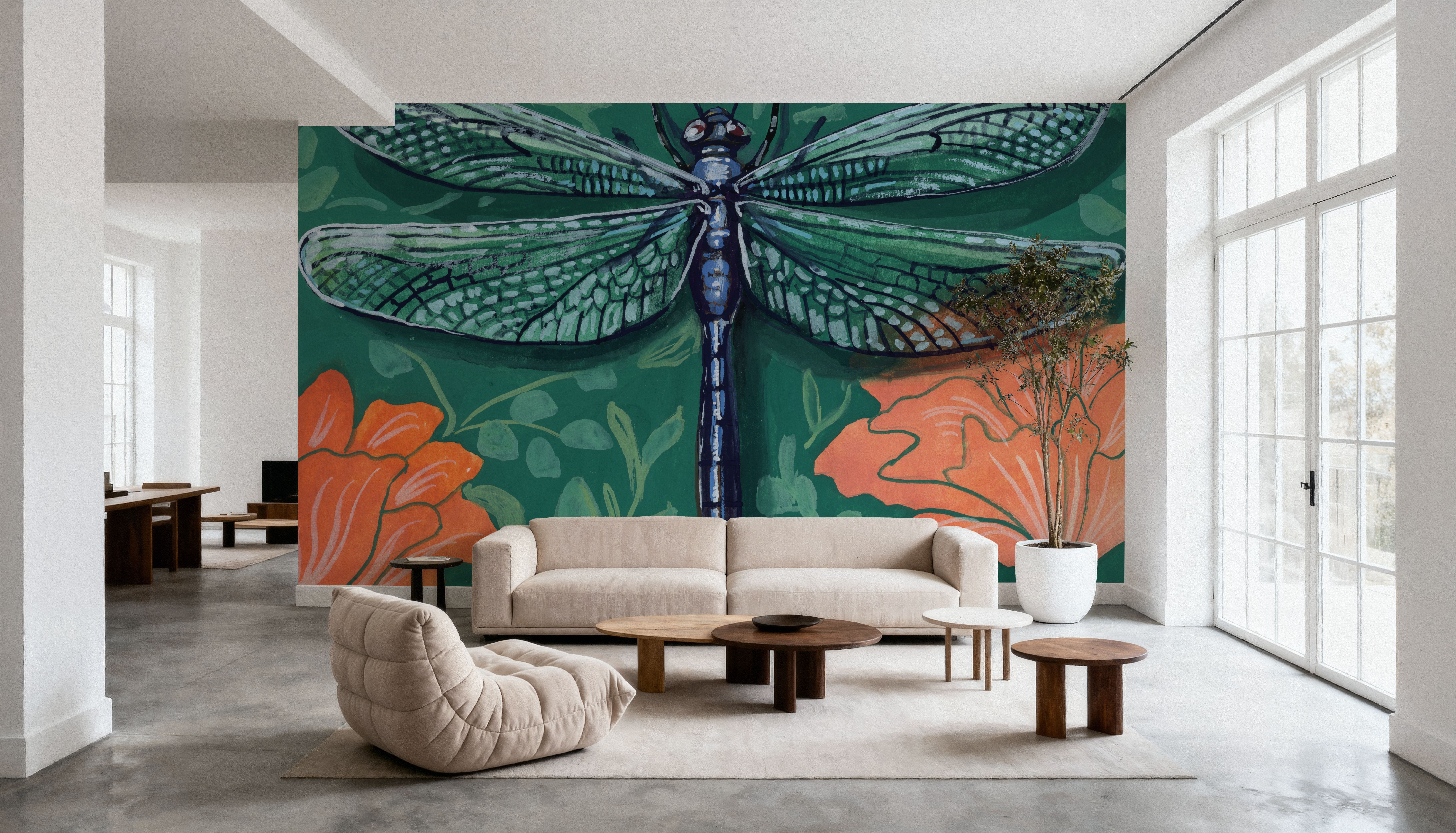 Dragonfly on The Wall