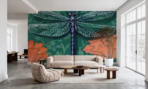 Dragonfly on The Wall
