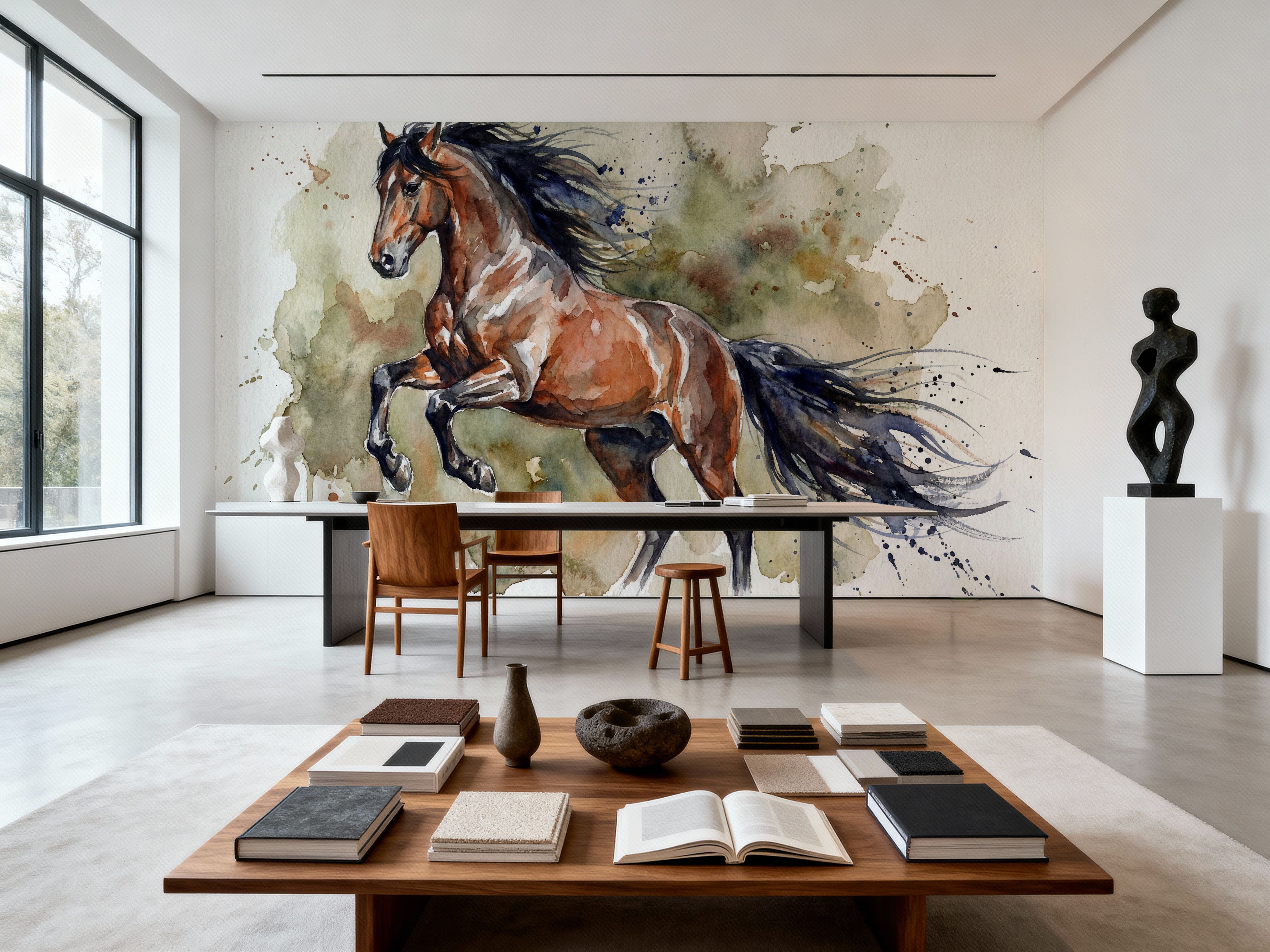 Powerful Horse - Watercolor Spirit Animals Series