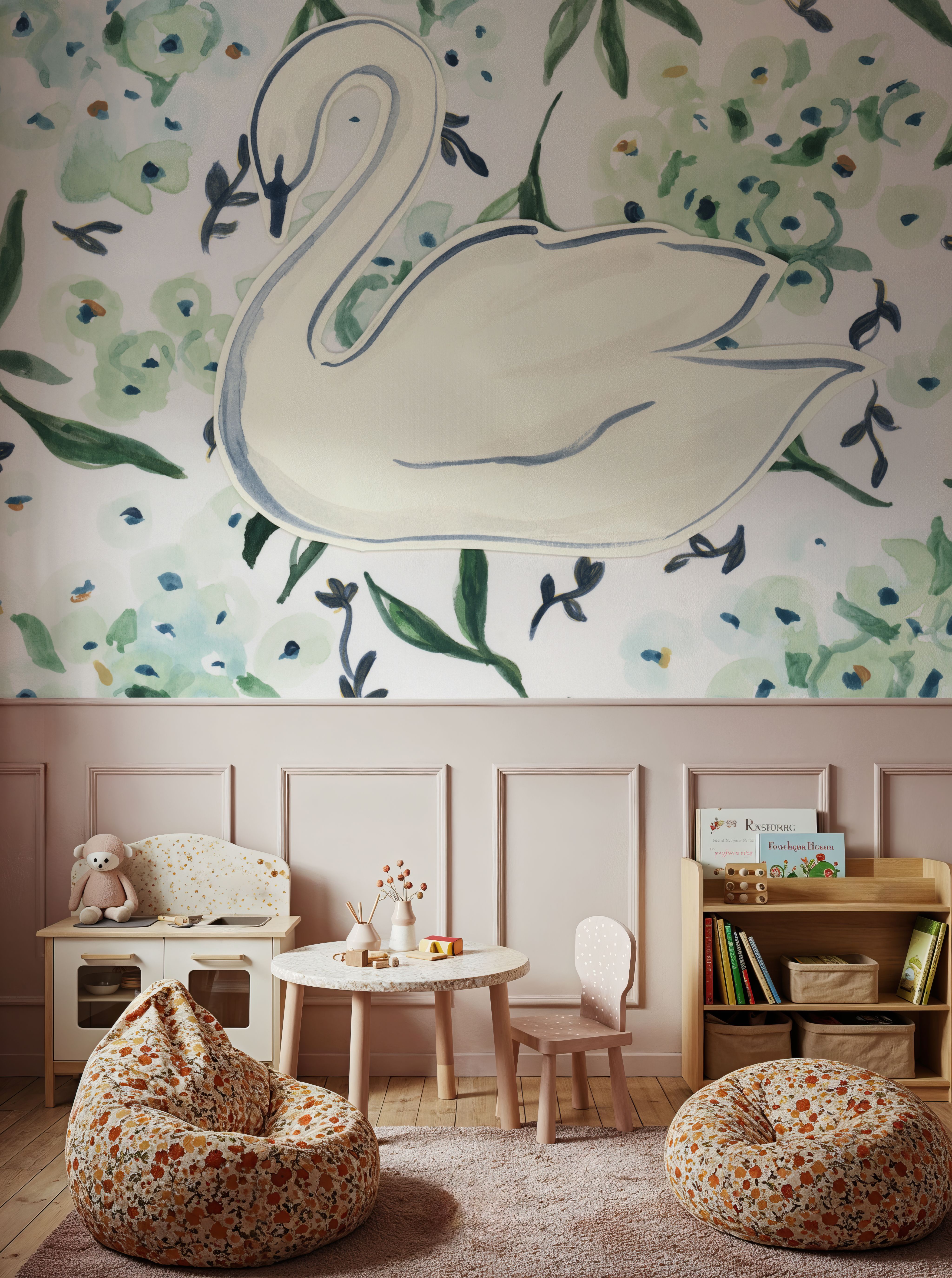 Green Hydrangea Swan