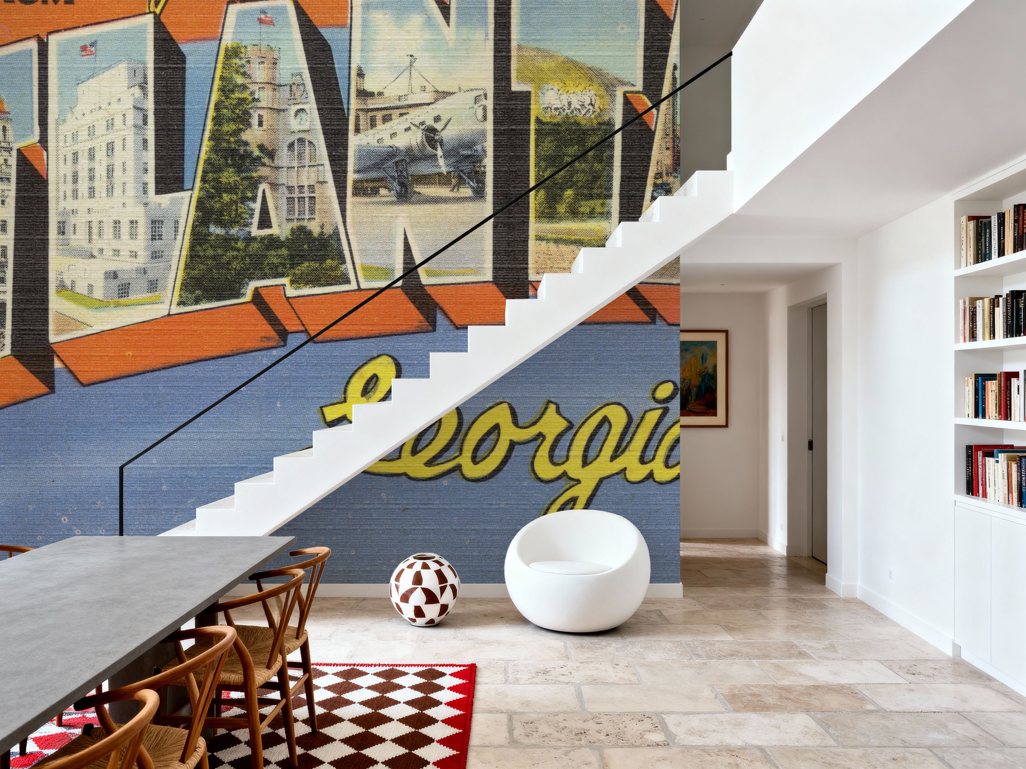 Greetings from Atlanta - Screenprint Postcard