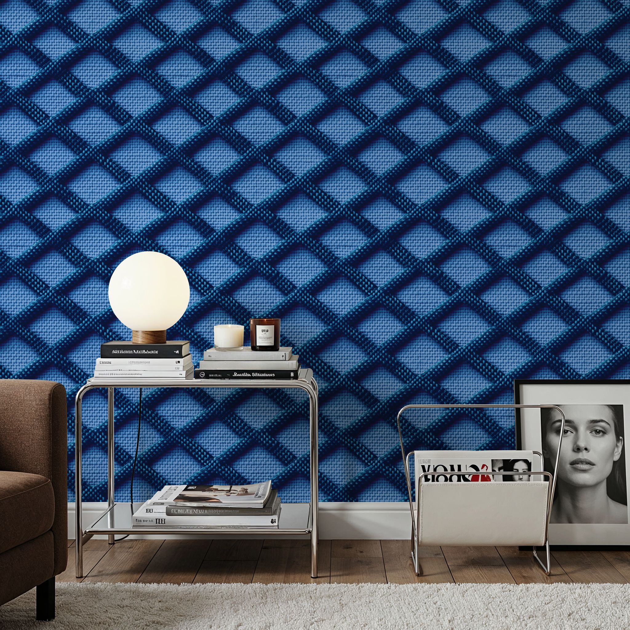 3D Embroidery Trellis, Wallpaper