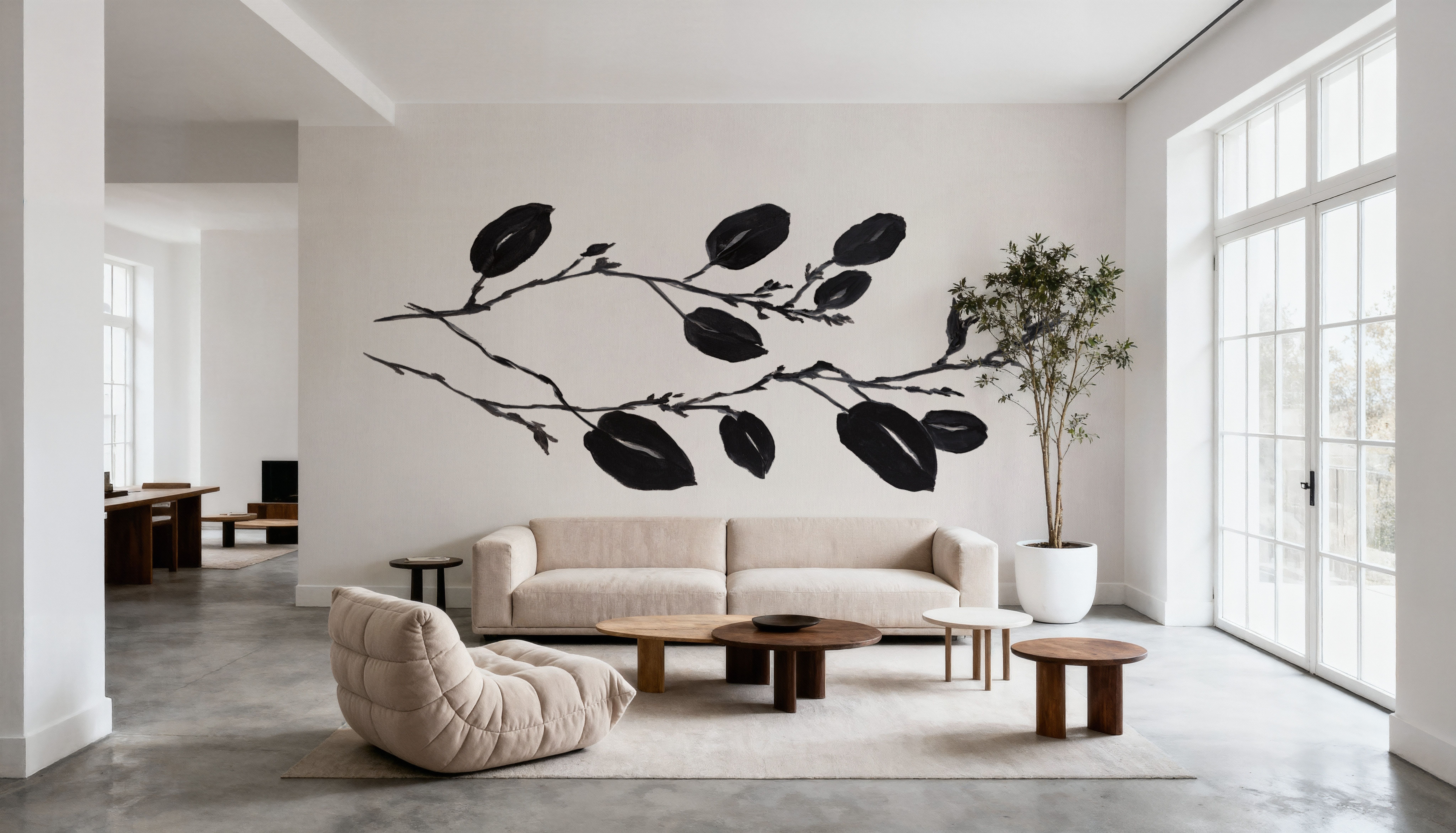 Shadow Leaves I, Tapet