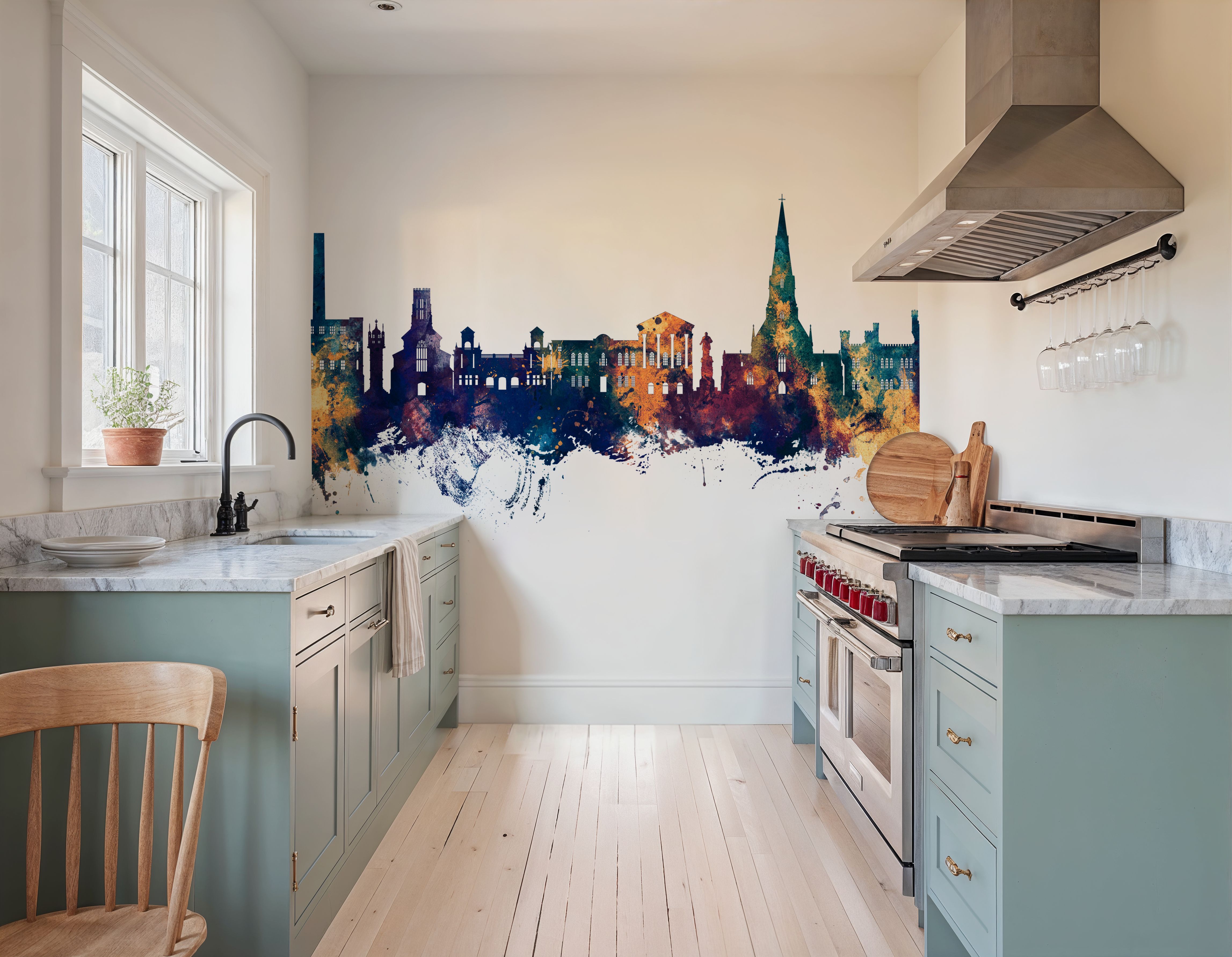 Bury England Skyline Blue & Bronze