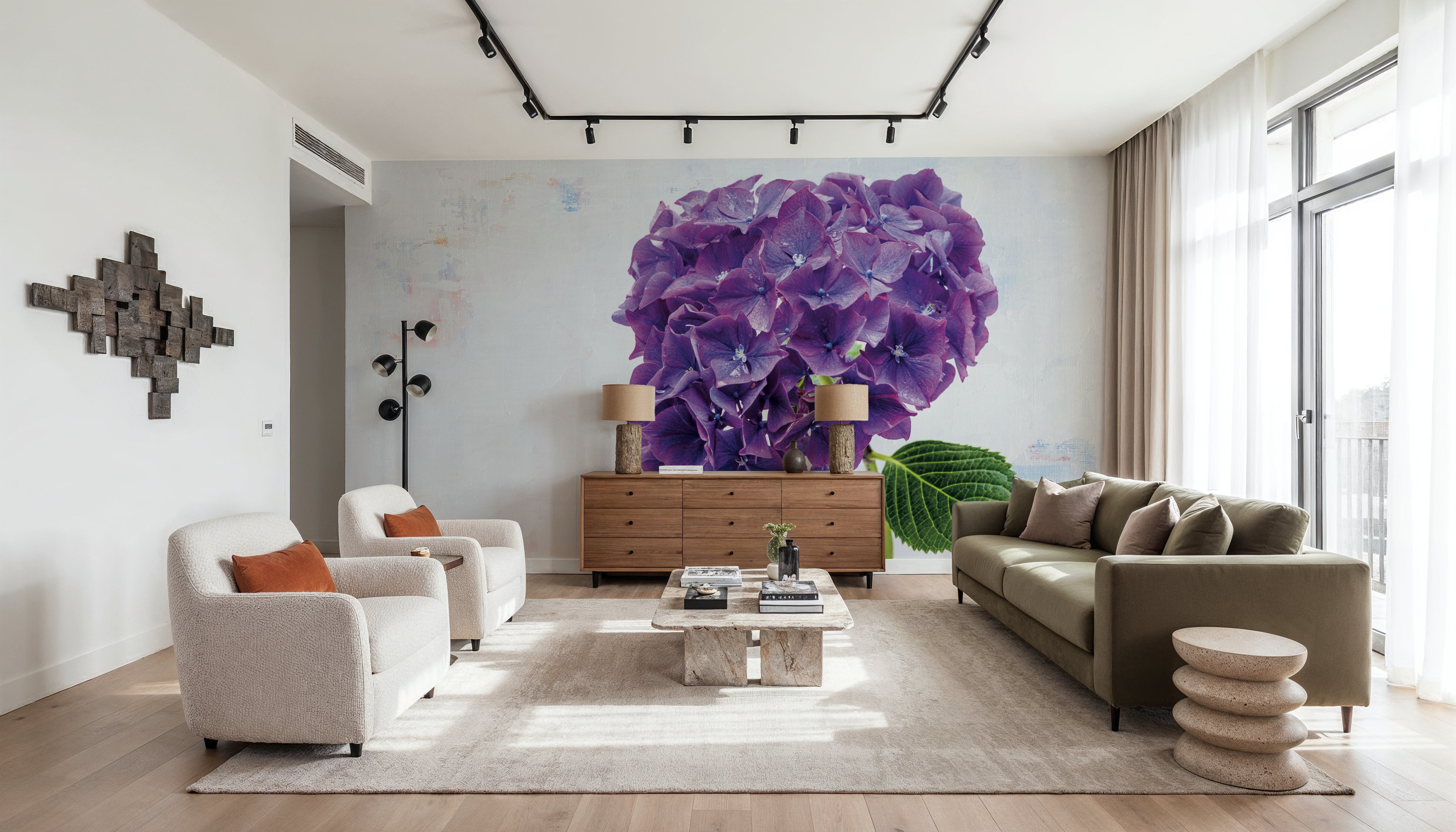 Bright Purple Hydrangea