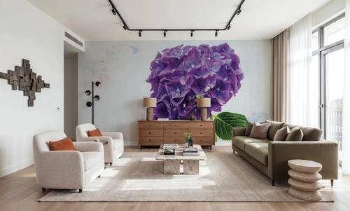 Bright Purple Hydrangea