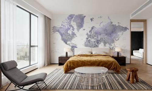 World Map Cities - Lilas