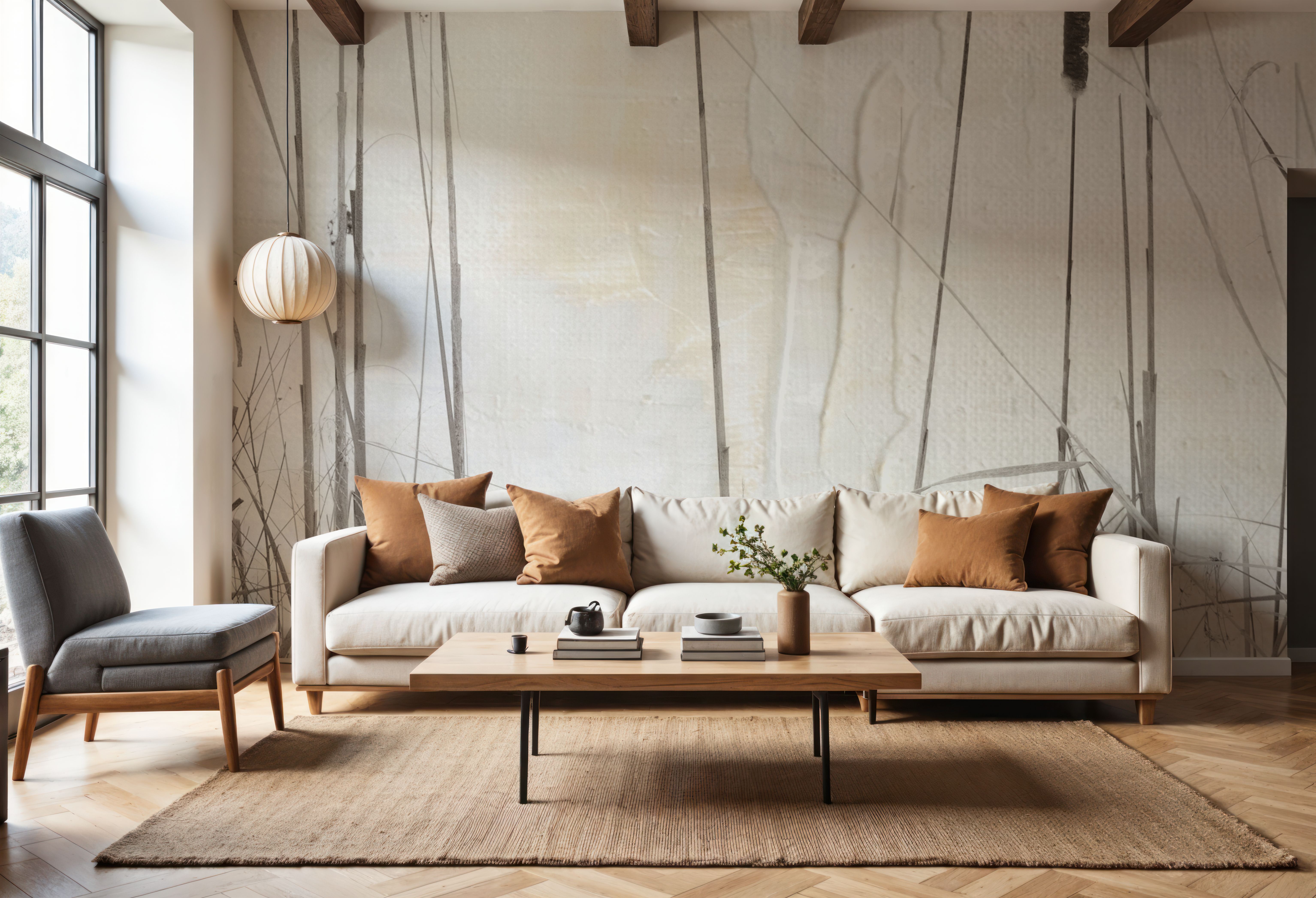 Kates Rushes III, Behang