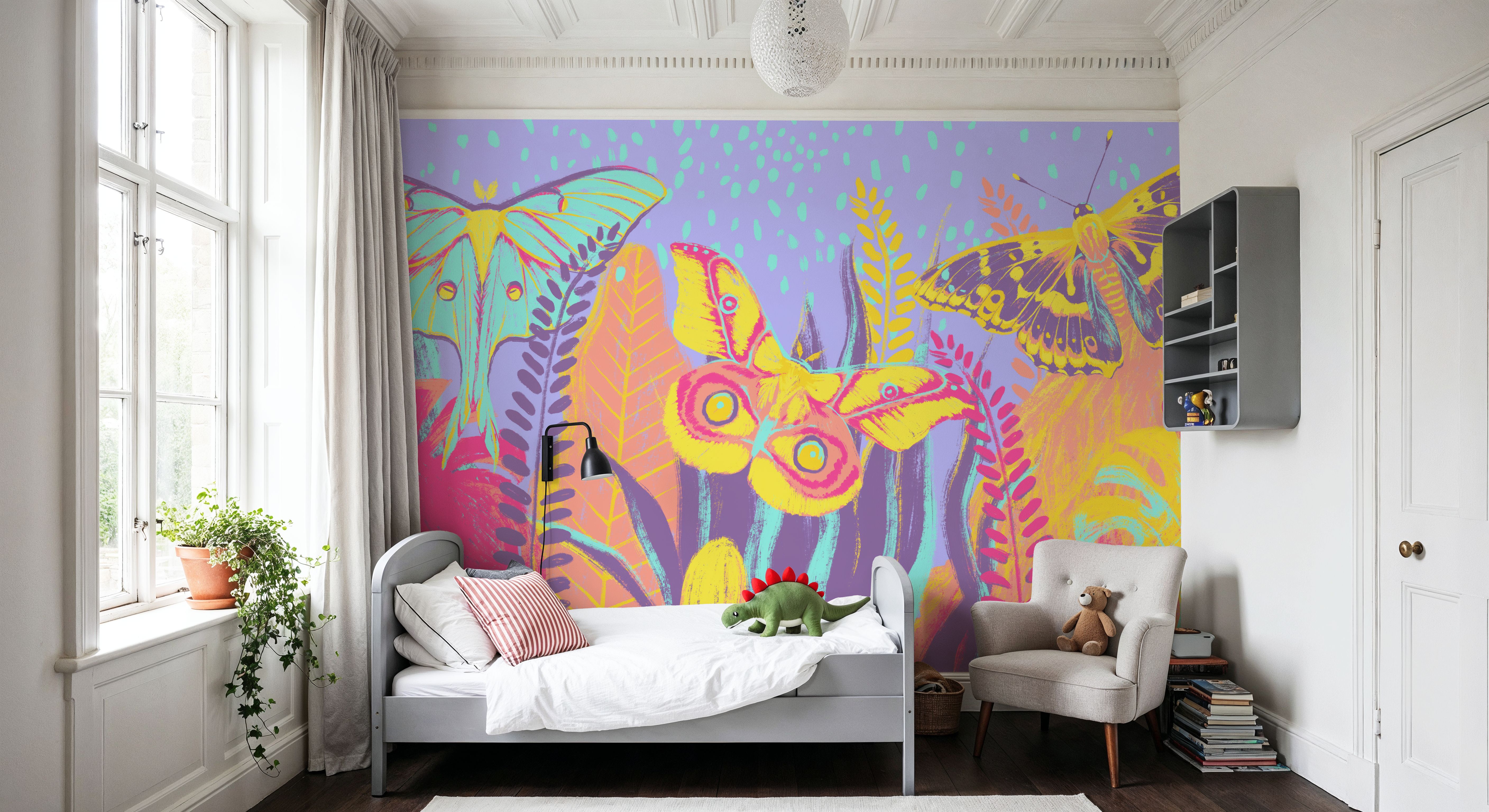 Dancing Hippie Butterflies Purple