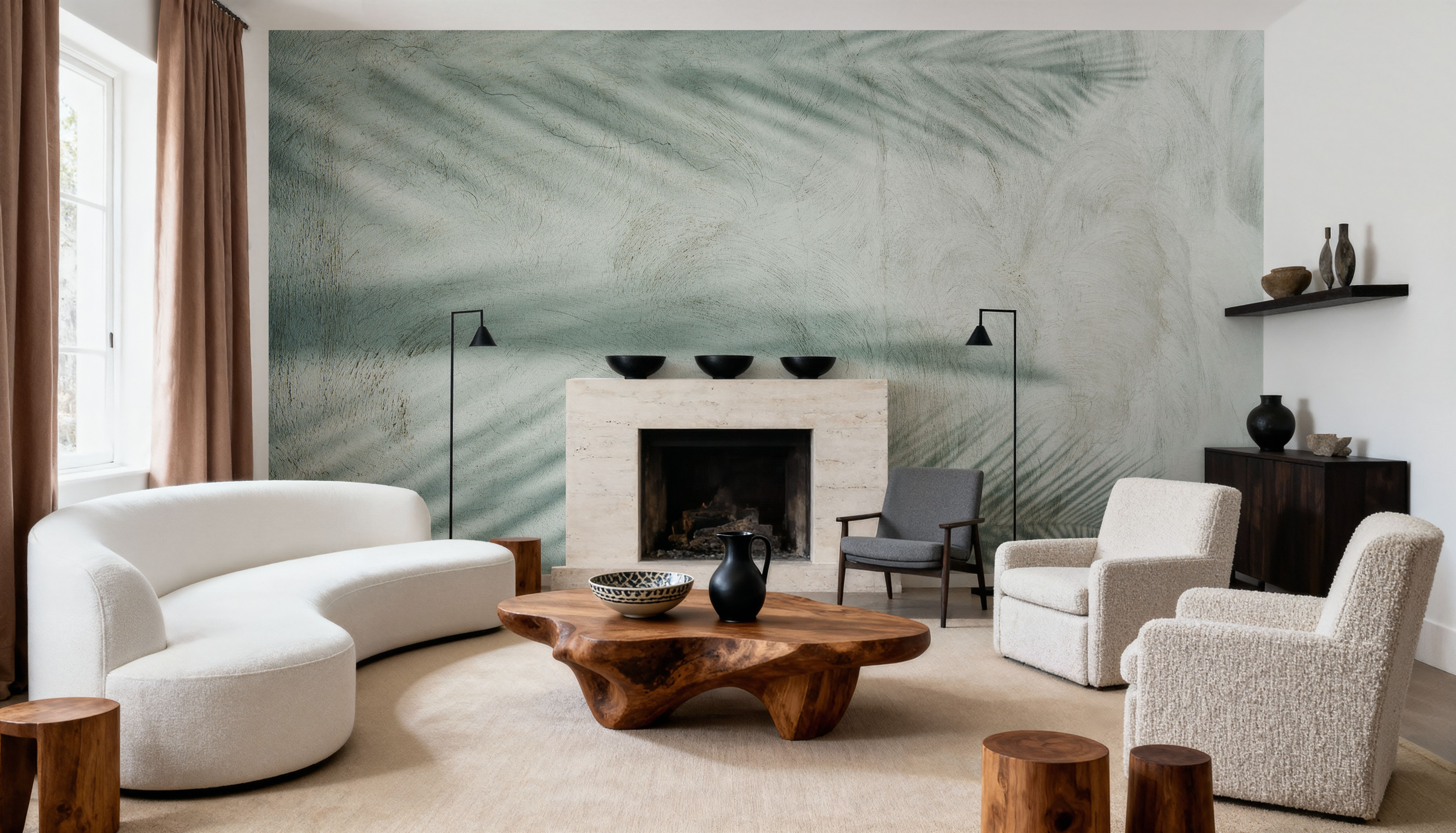 Palm Shadow II, Carte da parati