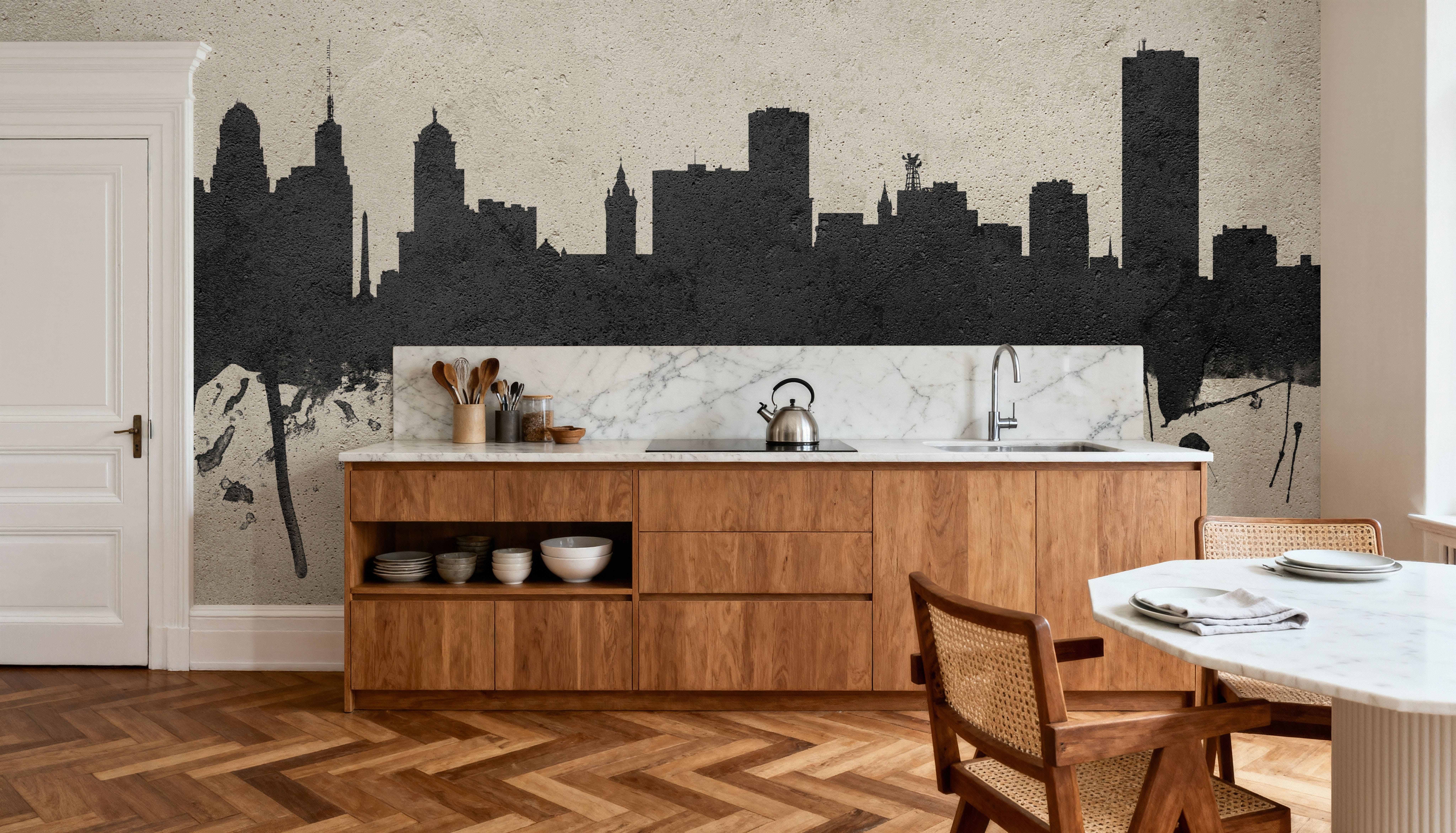 Buffalo New York Skyline Concrete