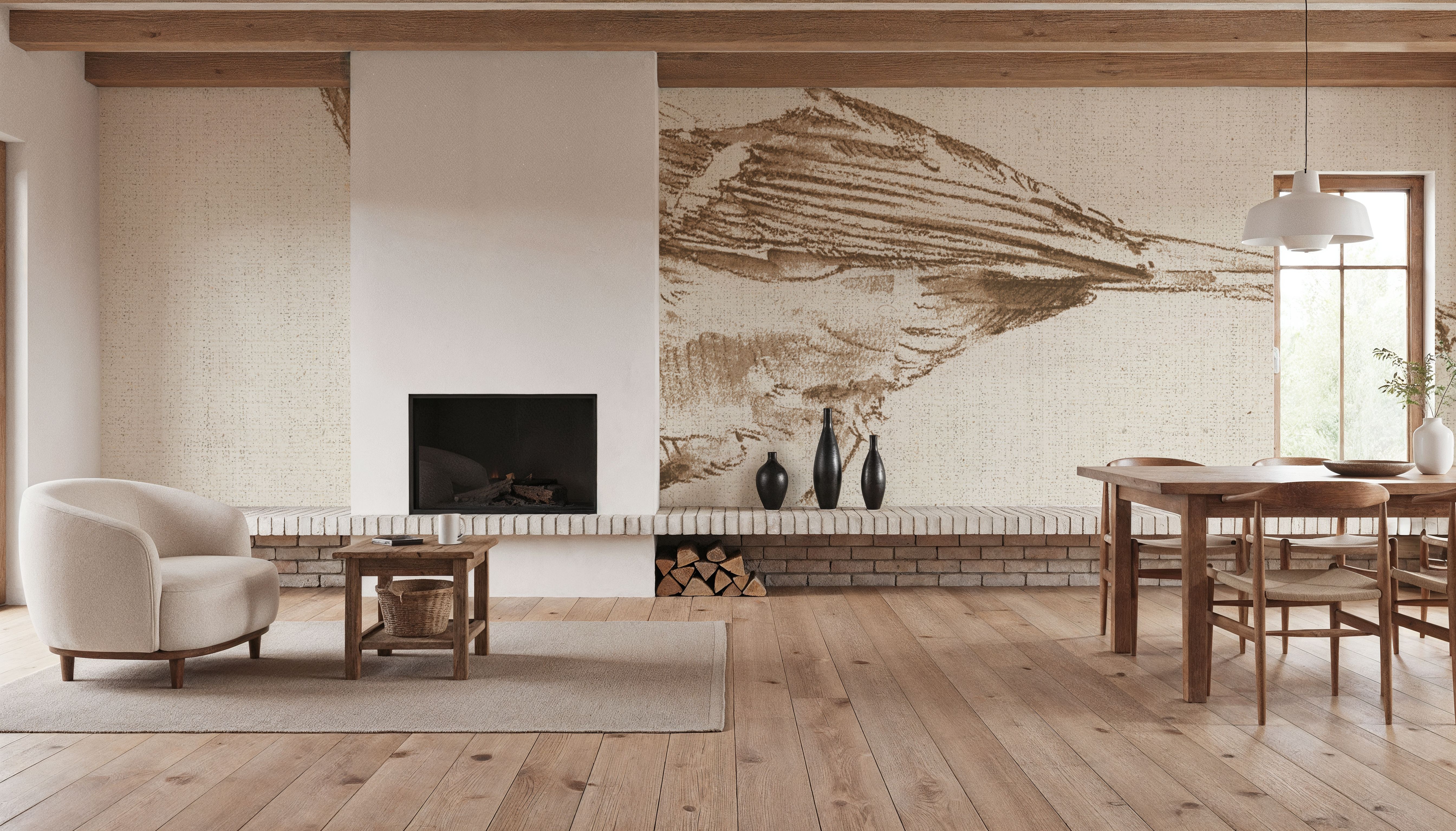 A Blue Note Bird II, Papier peint