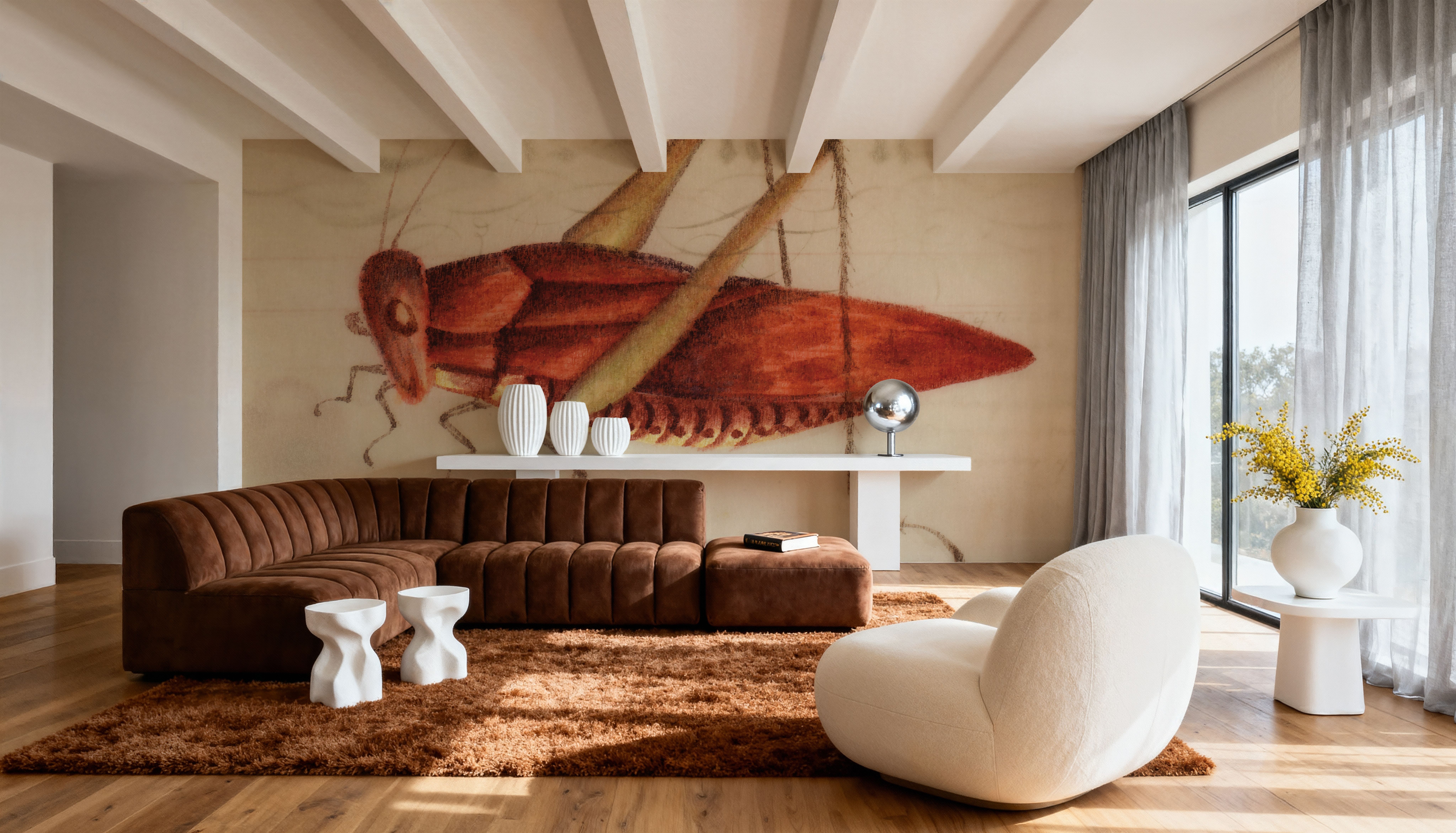 Vintage Red Grasshopper