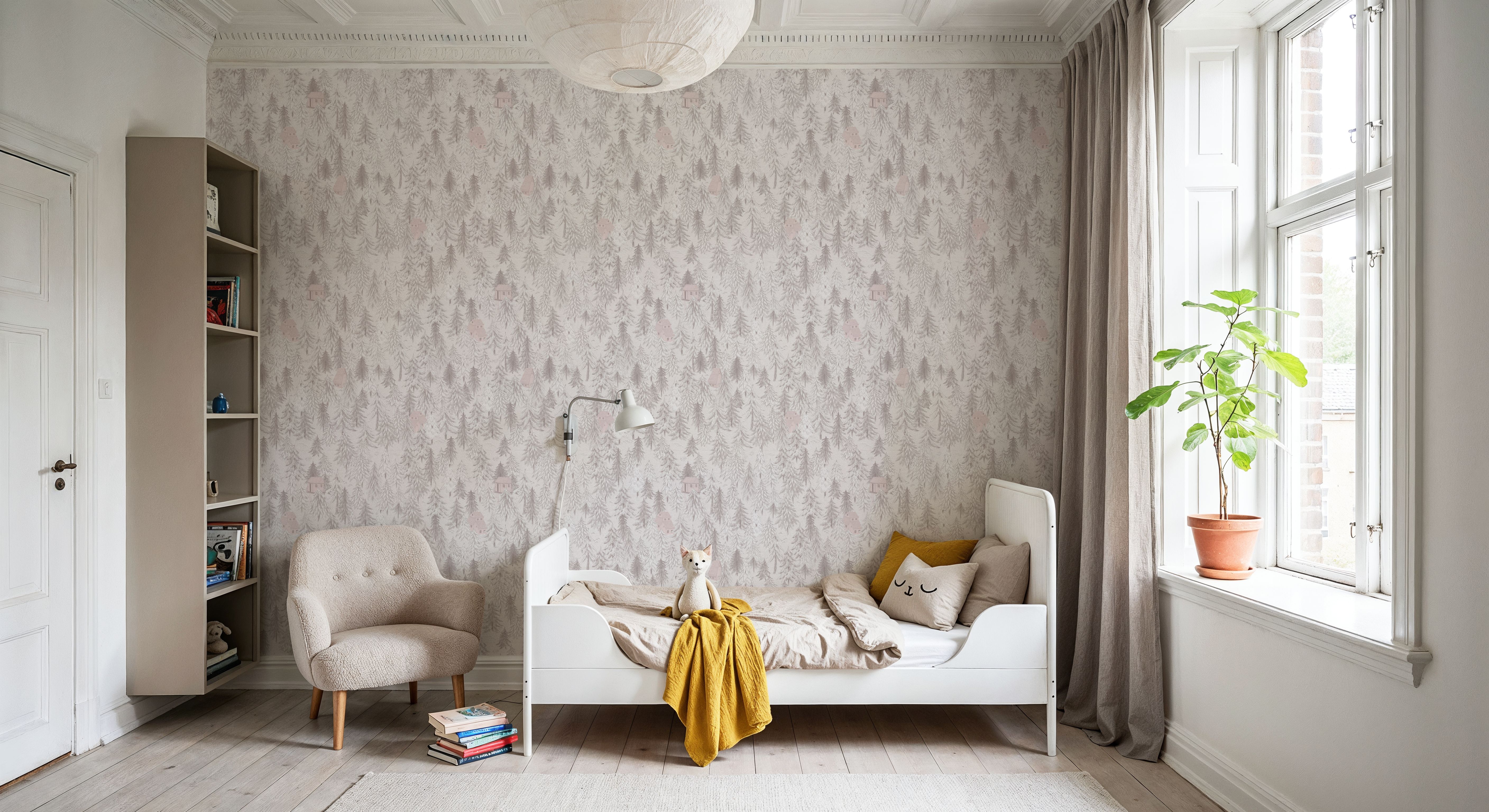 Forest Cabins, Blush Pink