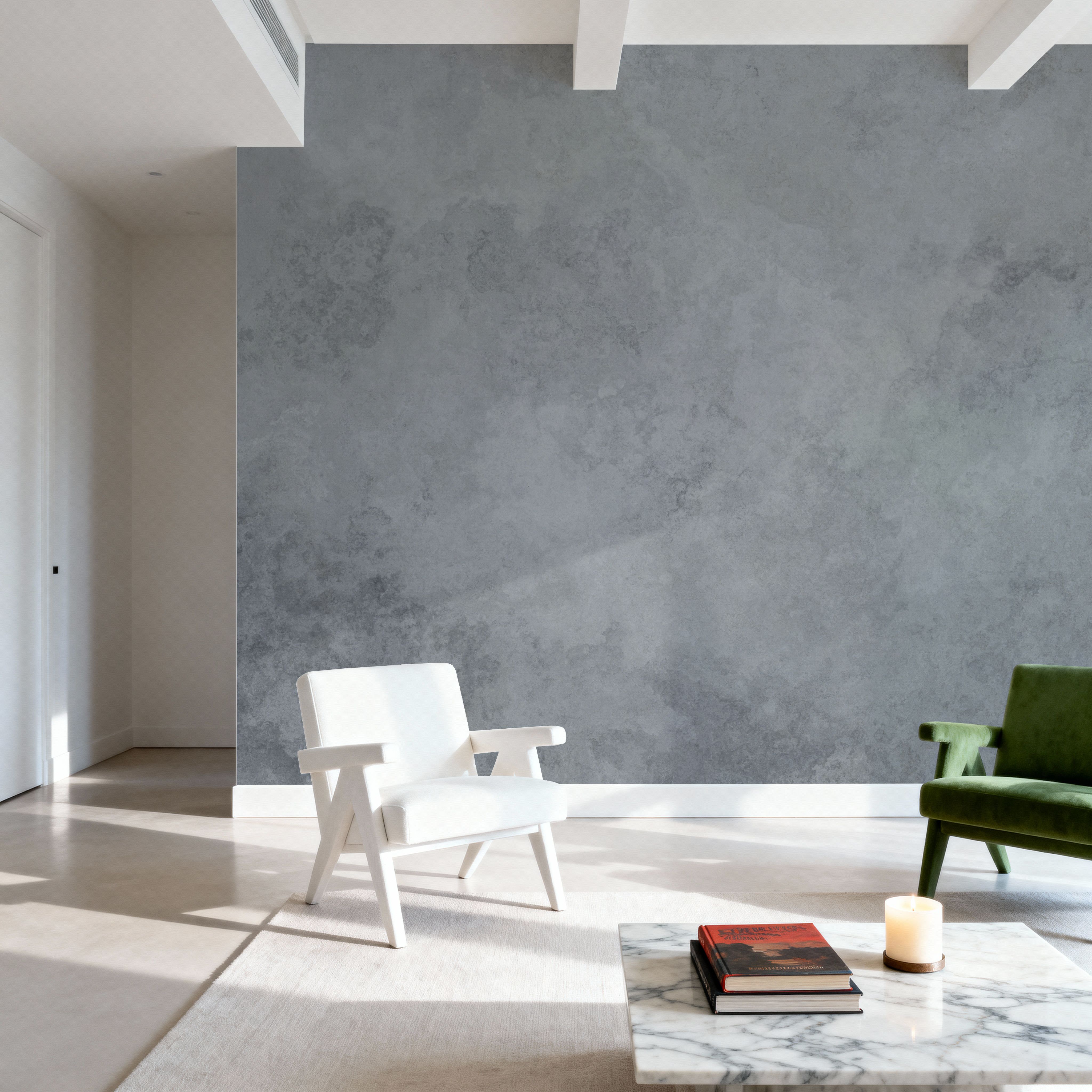 Subtle Plaster Wall, Grey