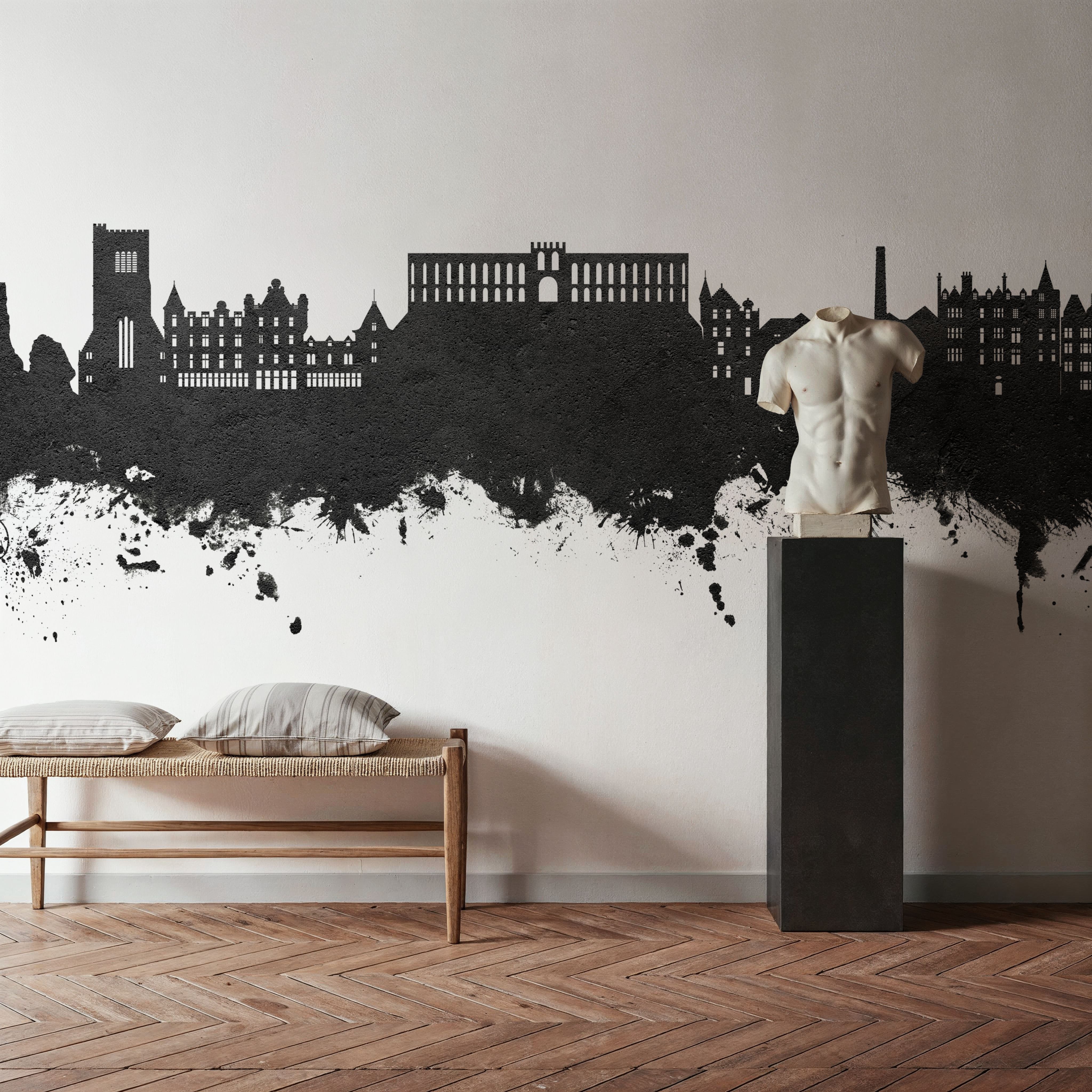 Oban Scotland Skyline Black & White