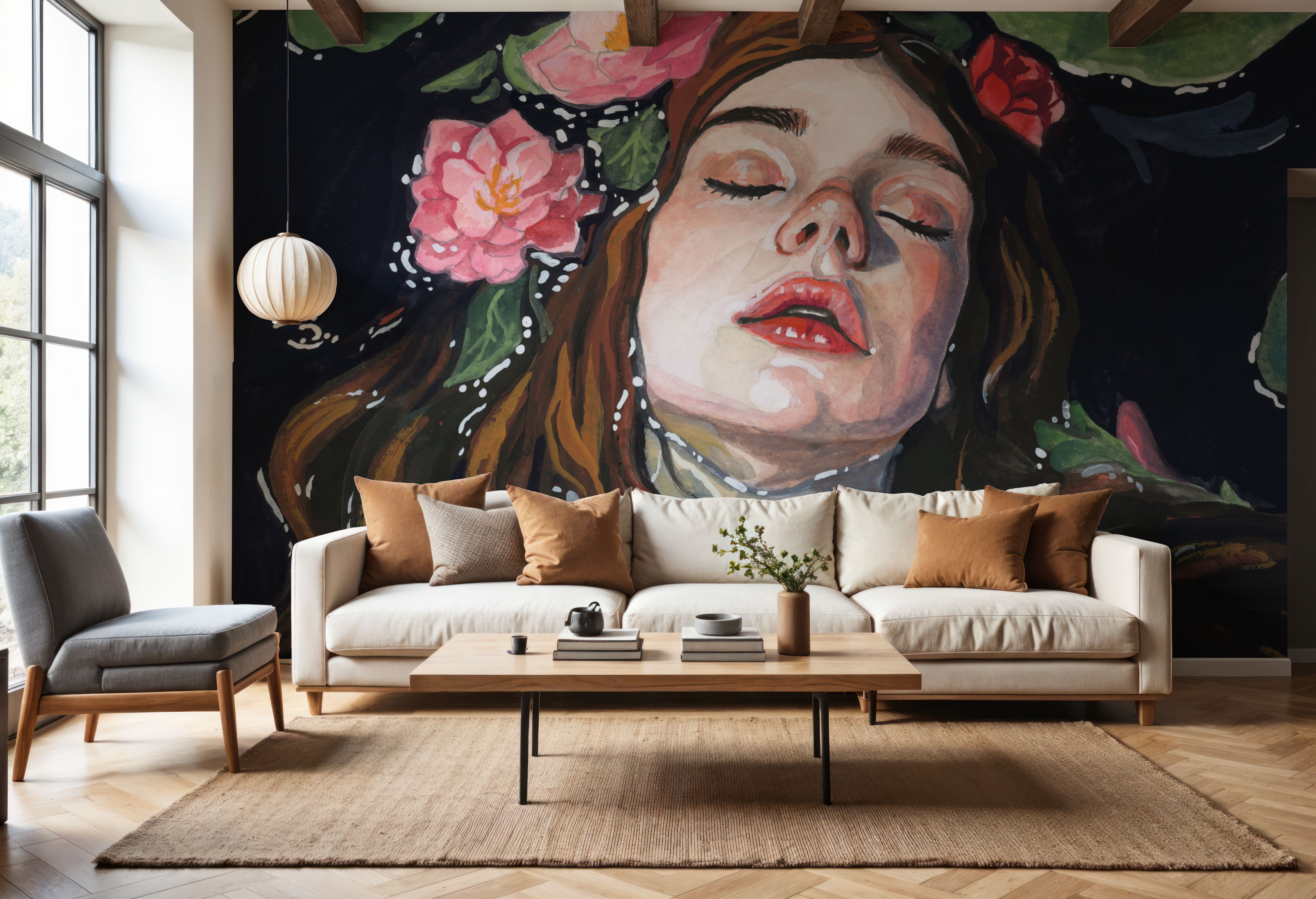 Ophelia With Lilies in Her Hair