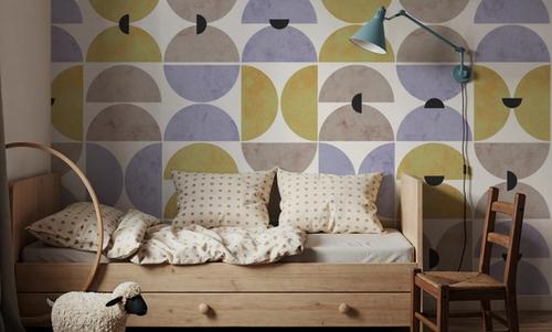 Homley Retro Shapes, Purple
