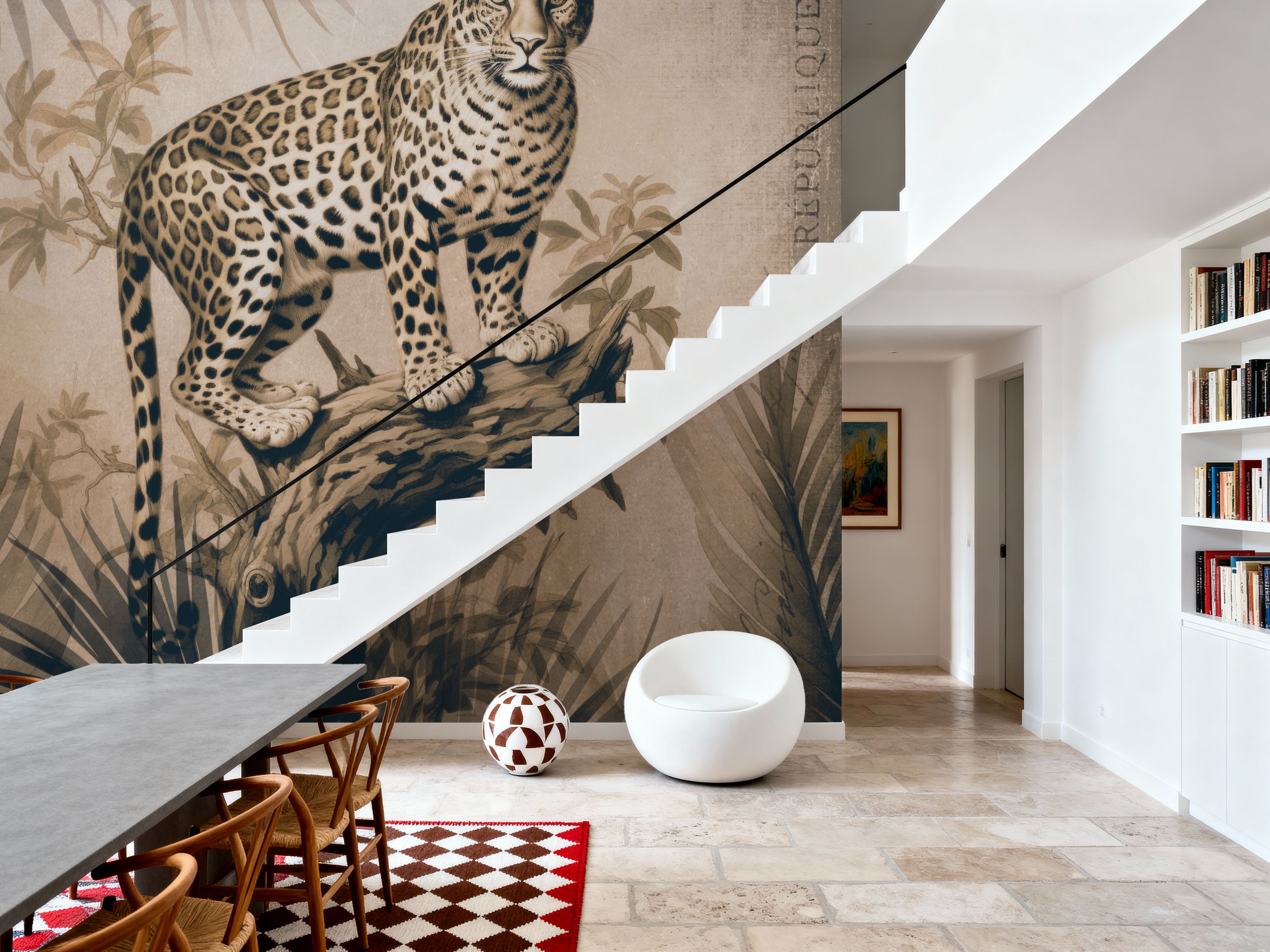 Cheetahs Exotic Jungle Monochrome