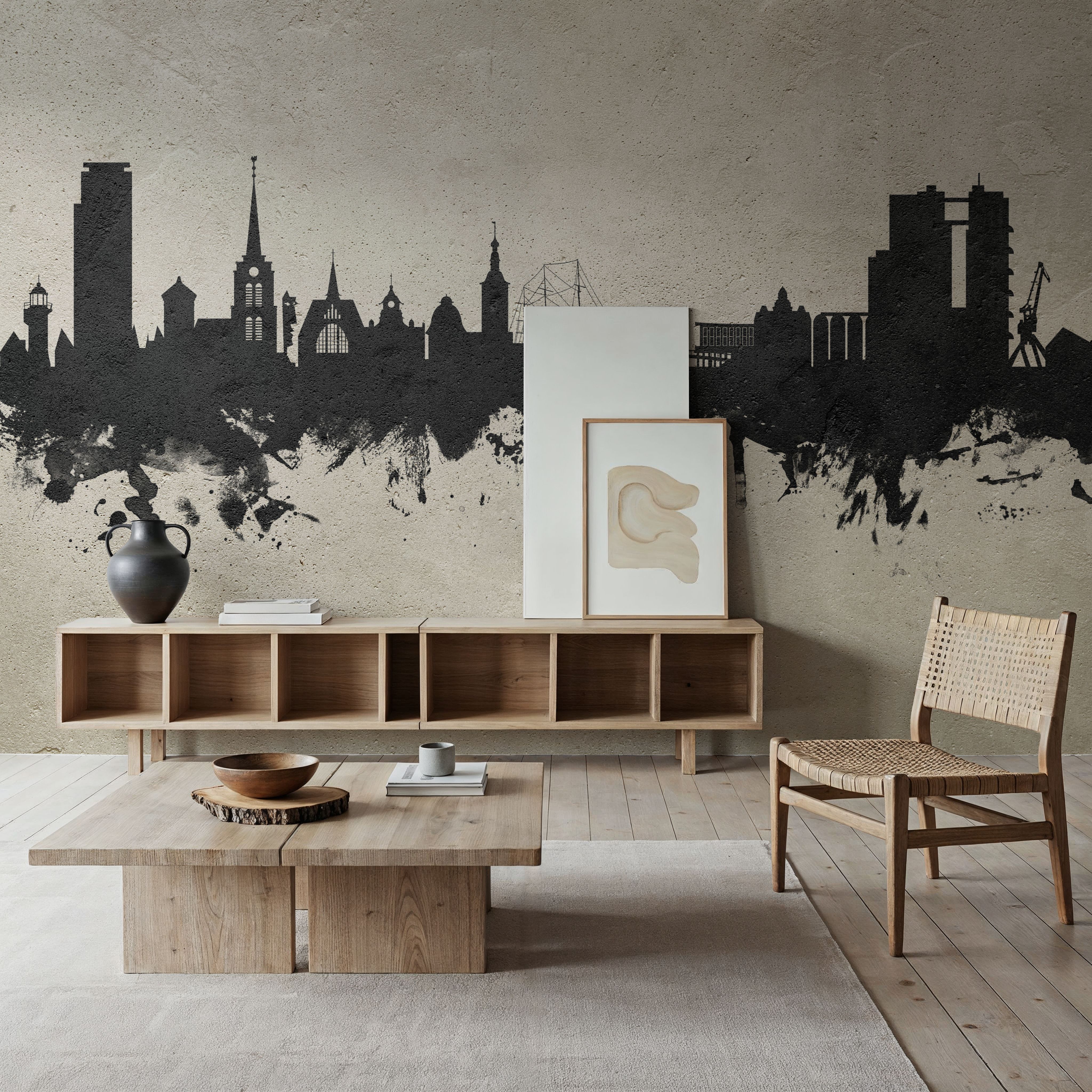 Halmstad Sweden Skyline Concrete