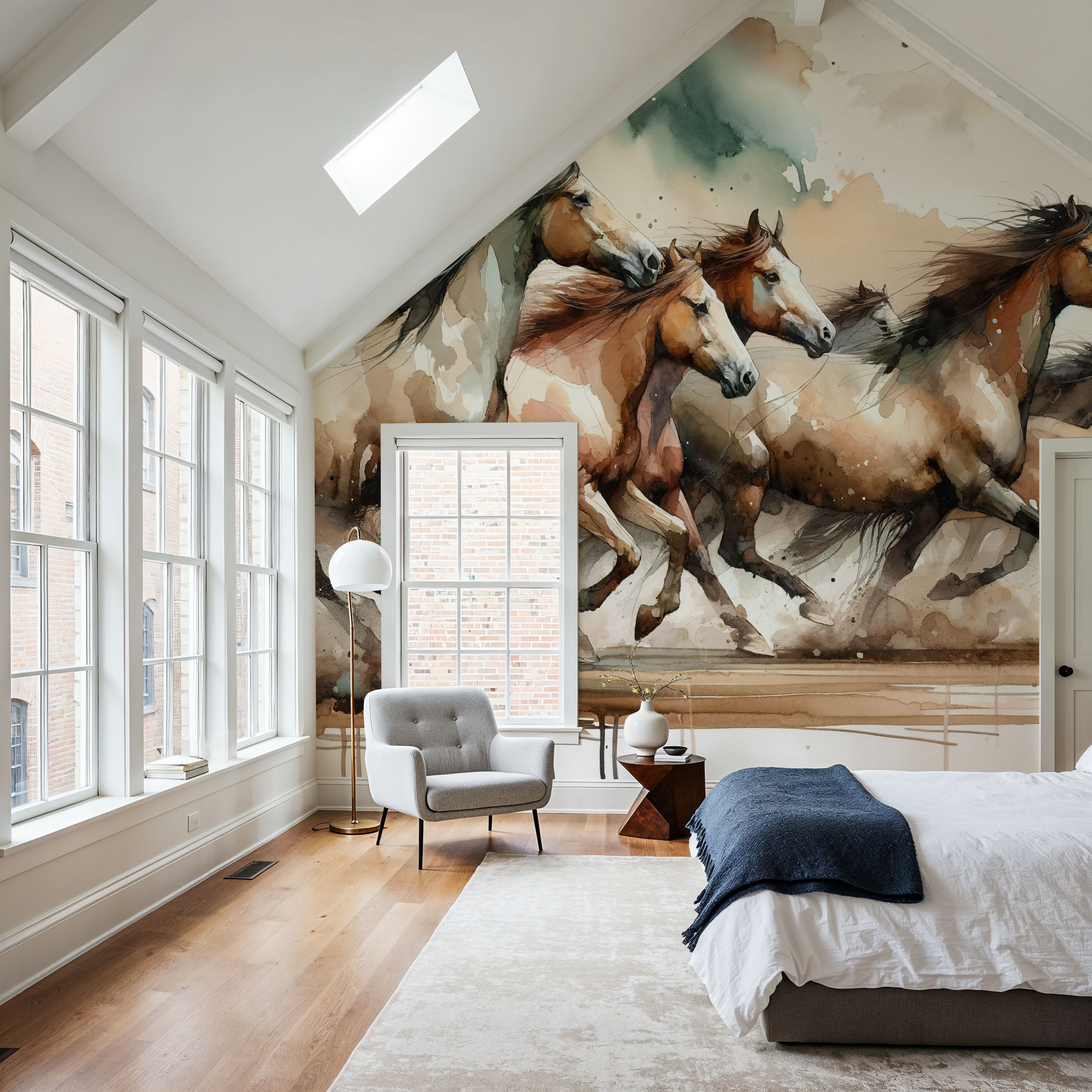 Watercolor Horses