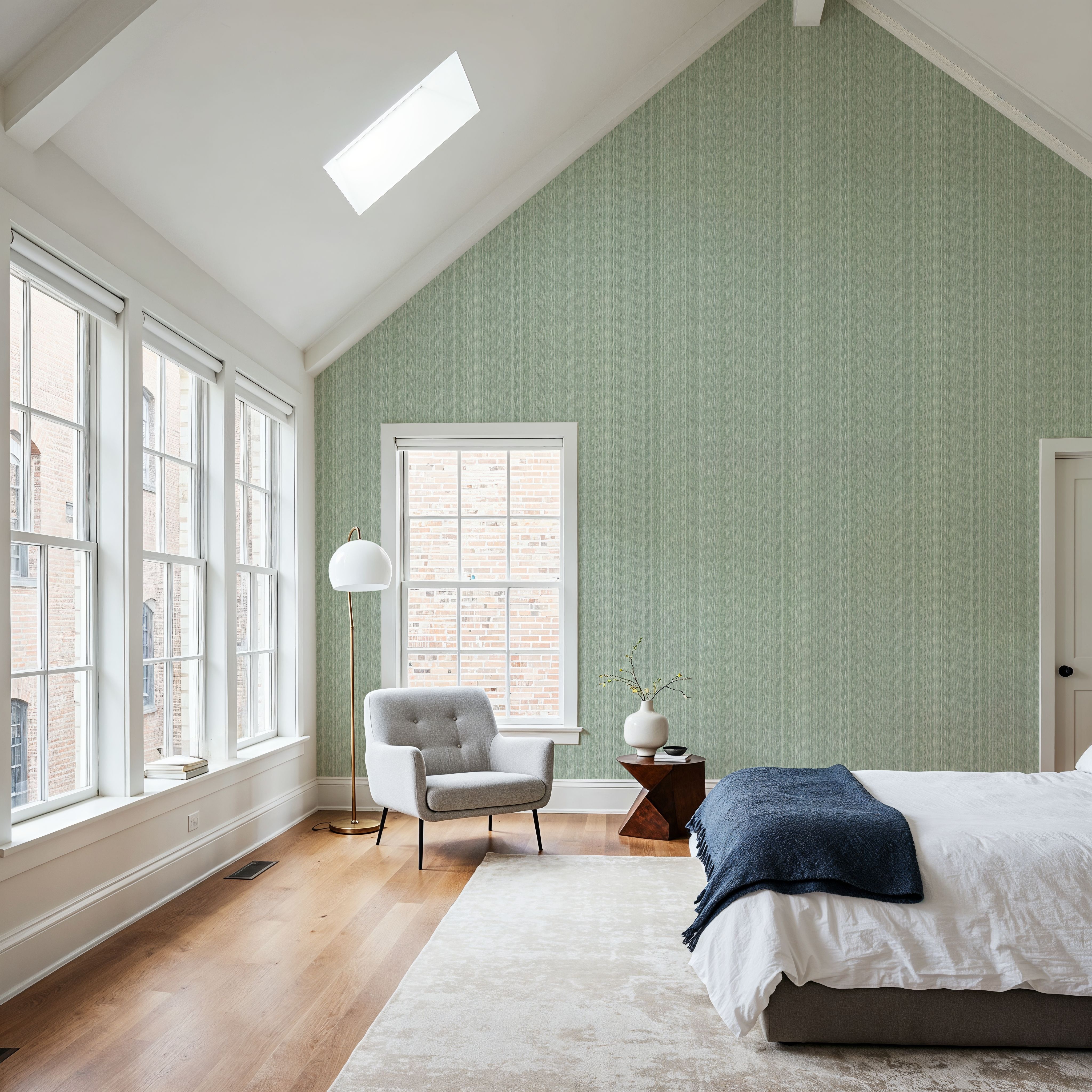 Faux Cloth Texture, Ocean Green