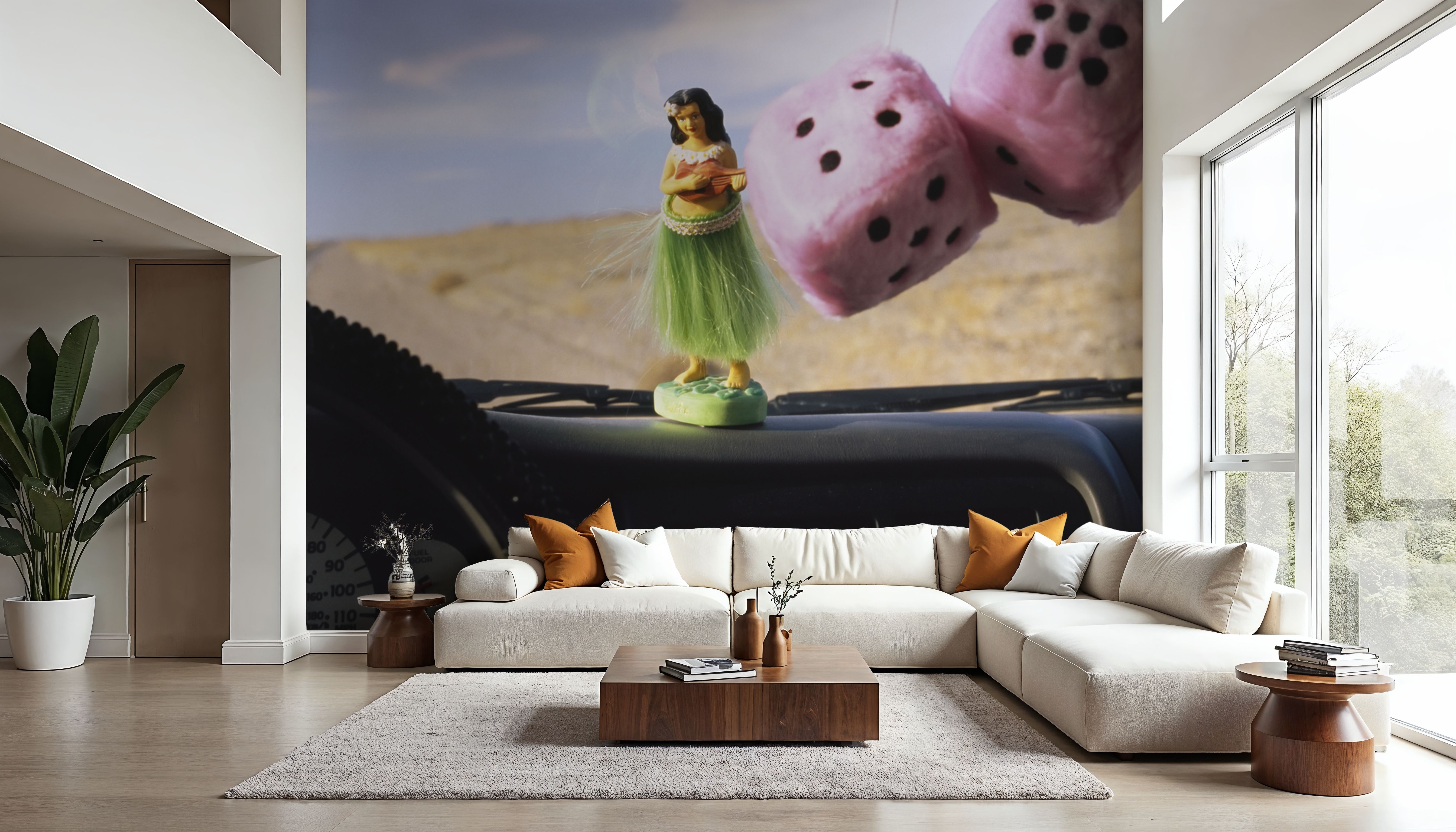 Desert Dashboard Nostalgia, Tapeten