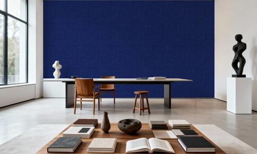 Mottled Linen Effect, Royal Blue