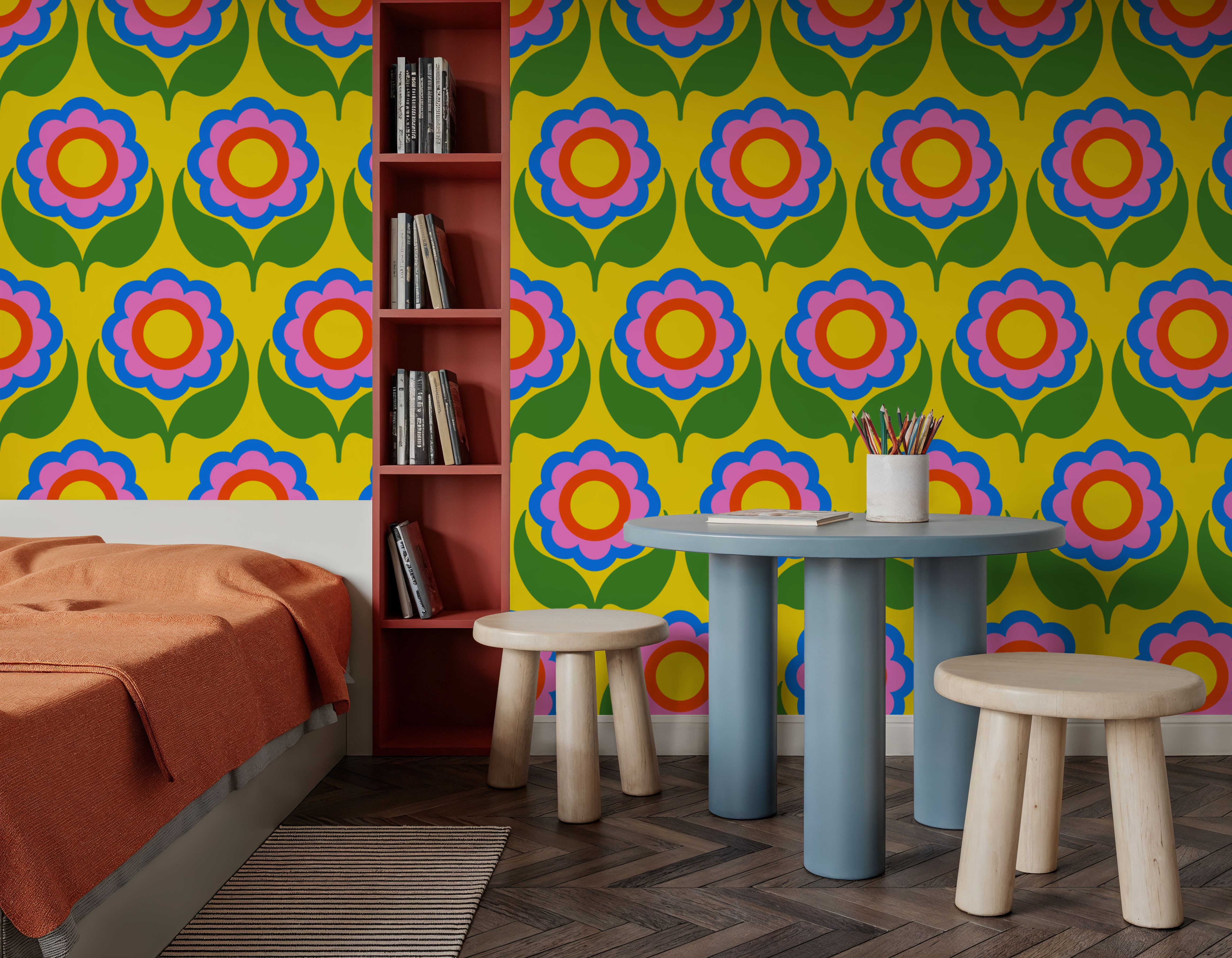 70's Fun Flowers, Pop