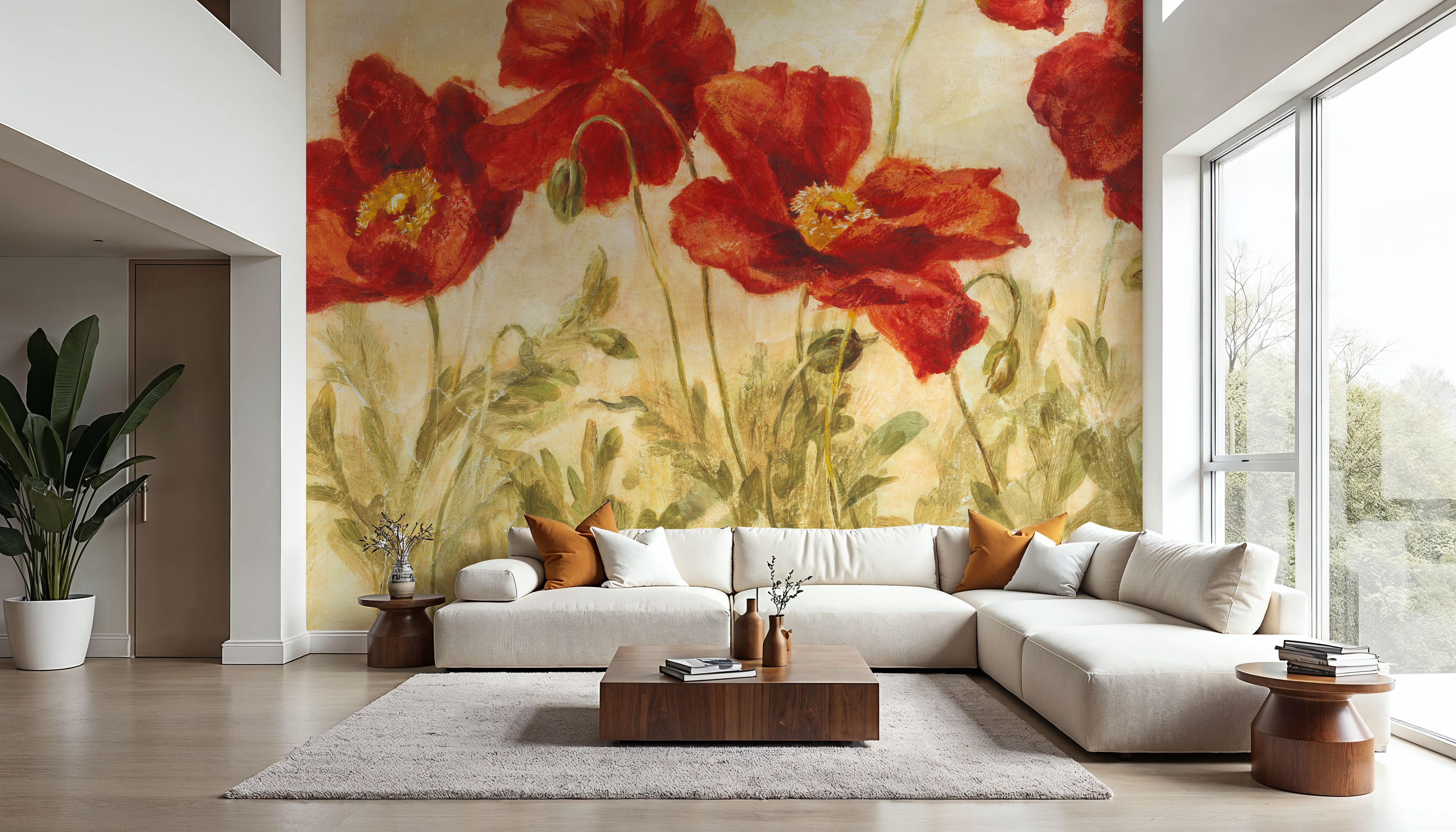 Red Poppies Marching