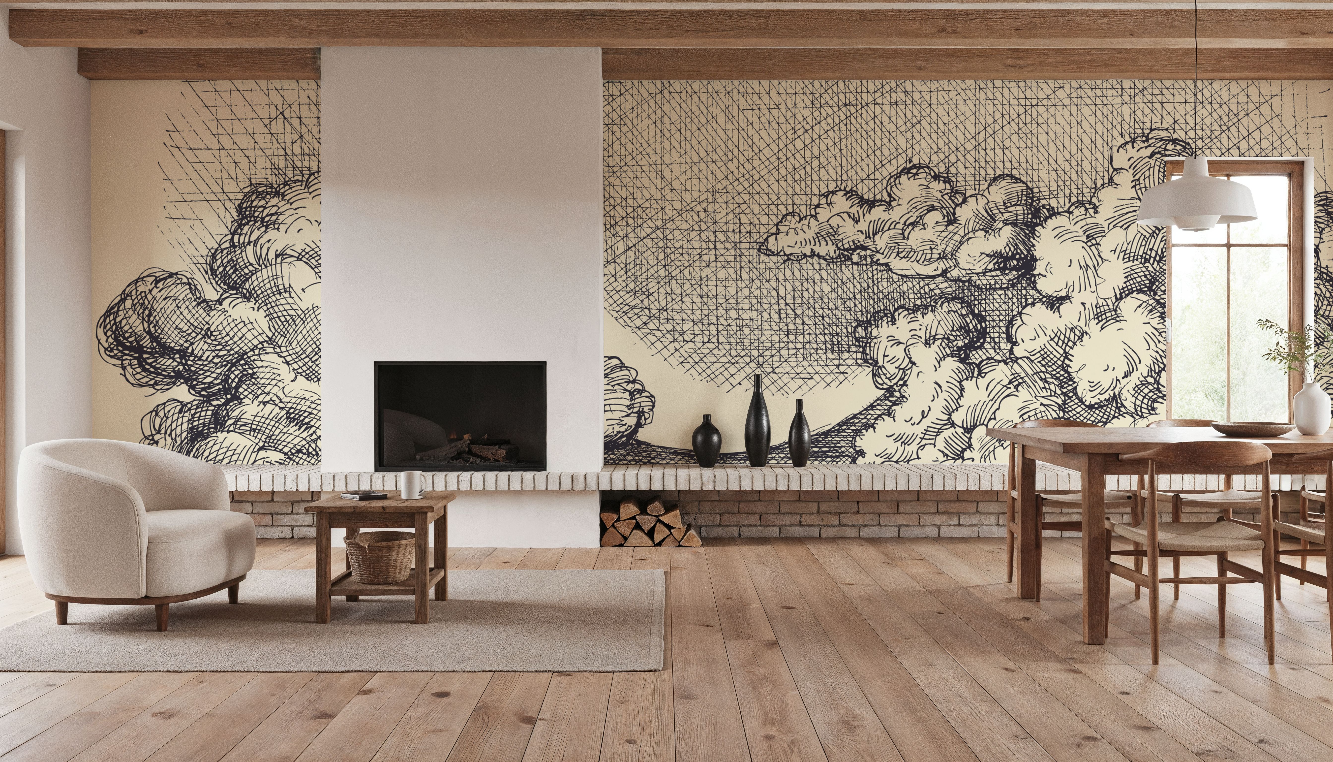 Moon In Clouds, Carte da parati