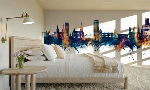 Wuppertal Germany Skyline Blue & Bronze