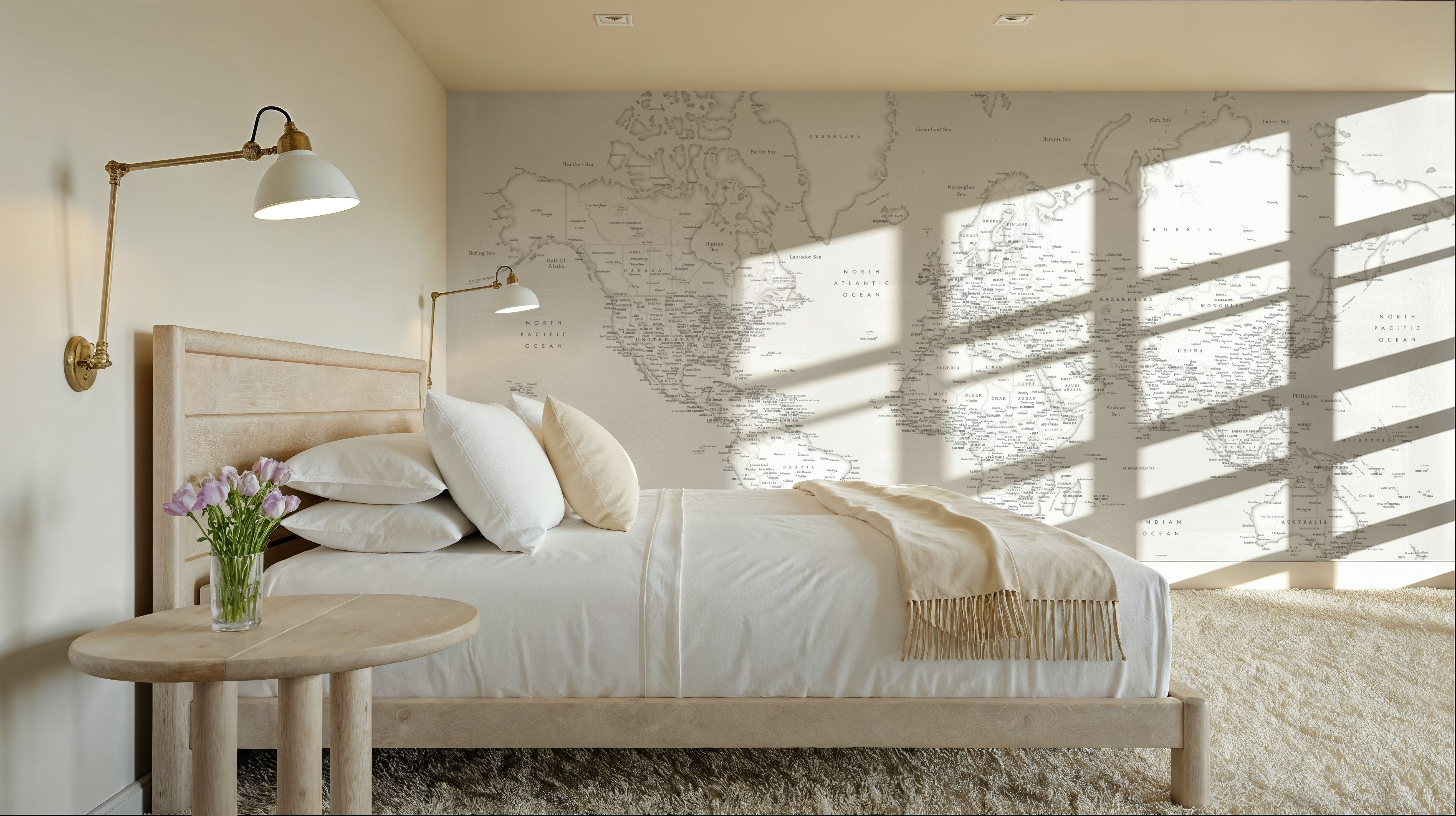 World Map Cities - Maeli White