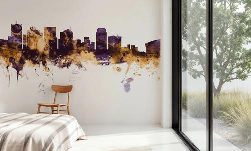 Phoenix Skyline Purple & Gold