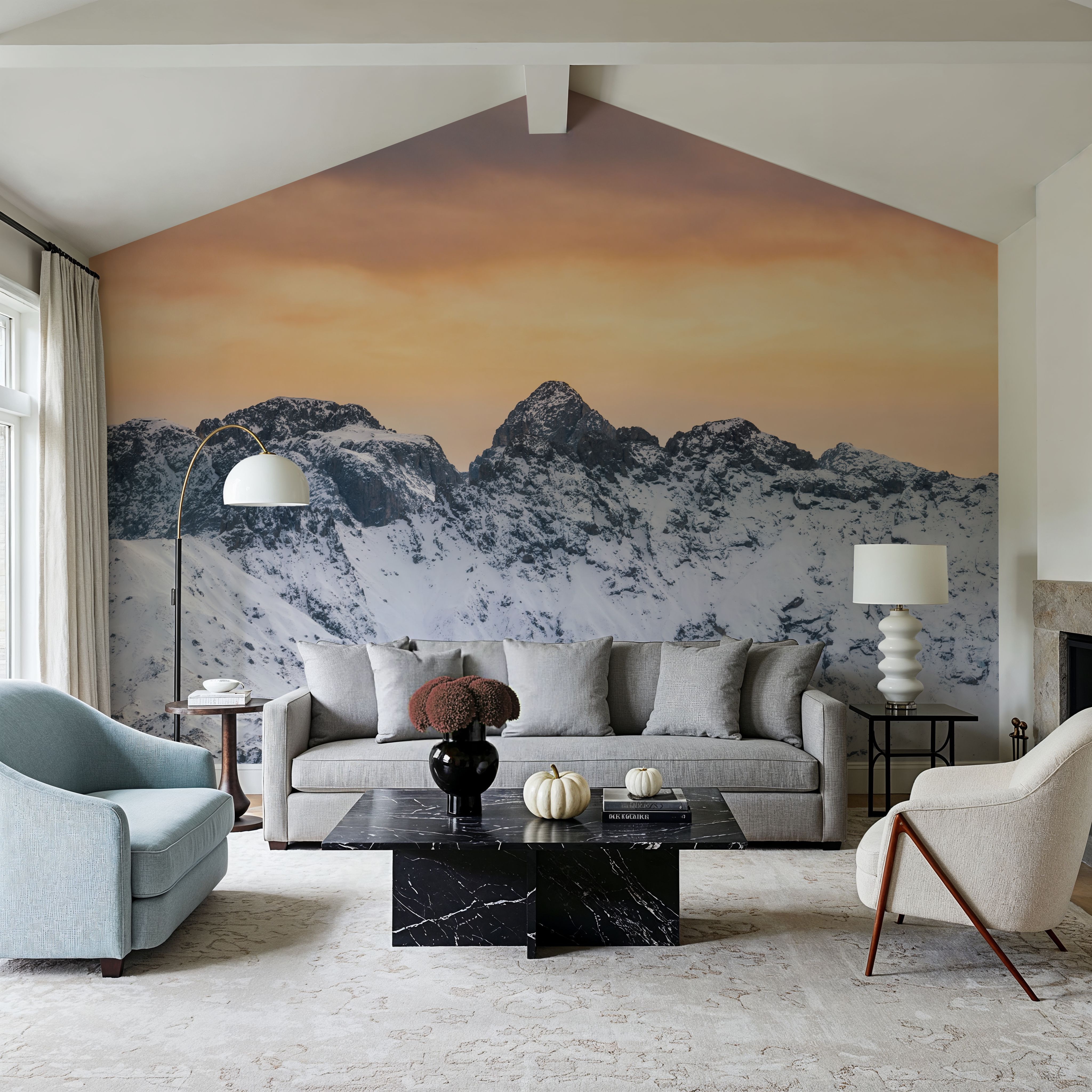 Snowy Mountain Ridge