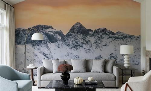 Snowy Mountain Ridge