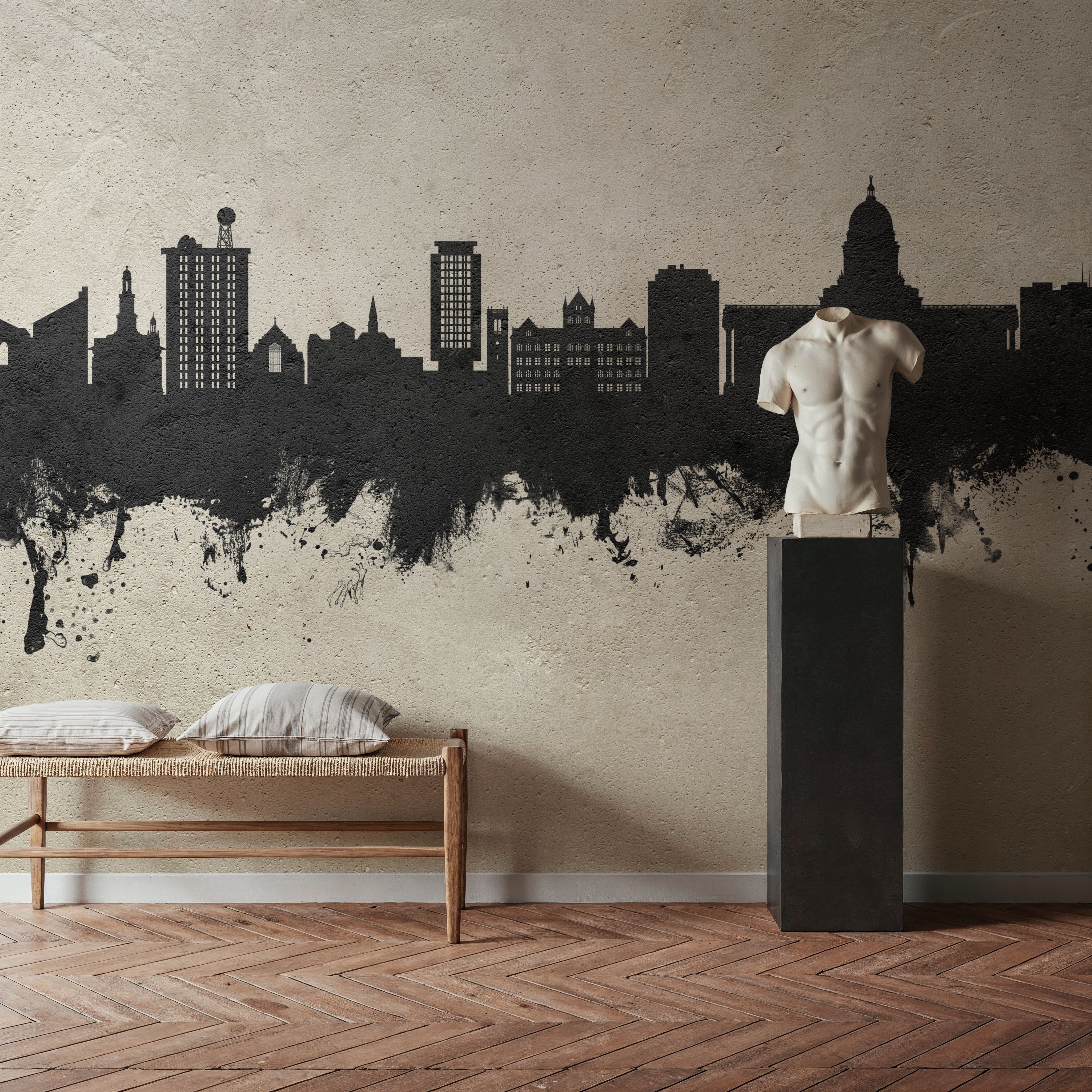 Madison Wisconsin Skyline Concrete