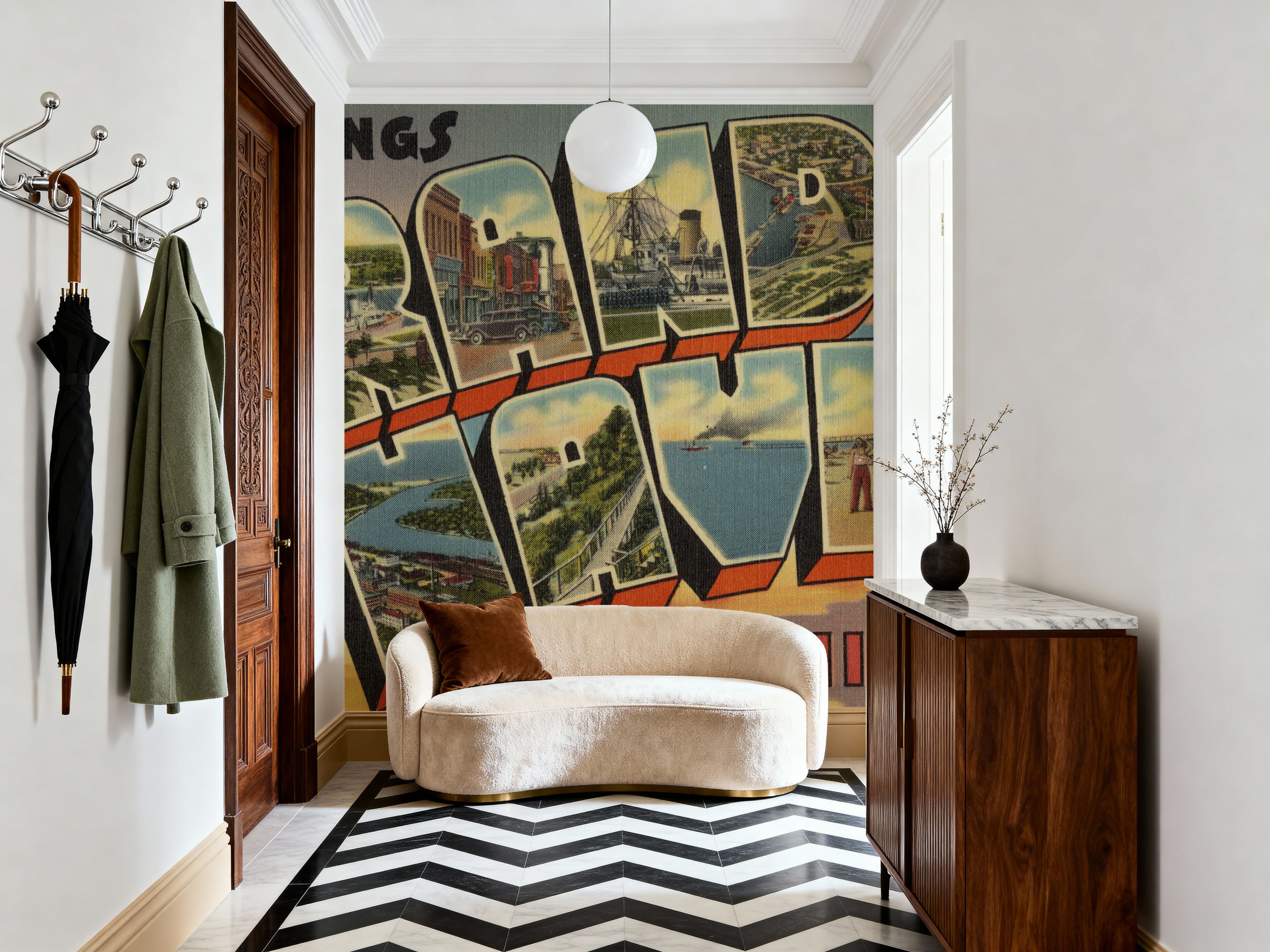 Greetings from Grand Haven - Screenprint Postcard