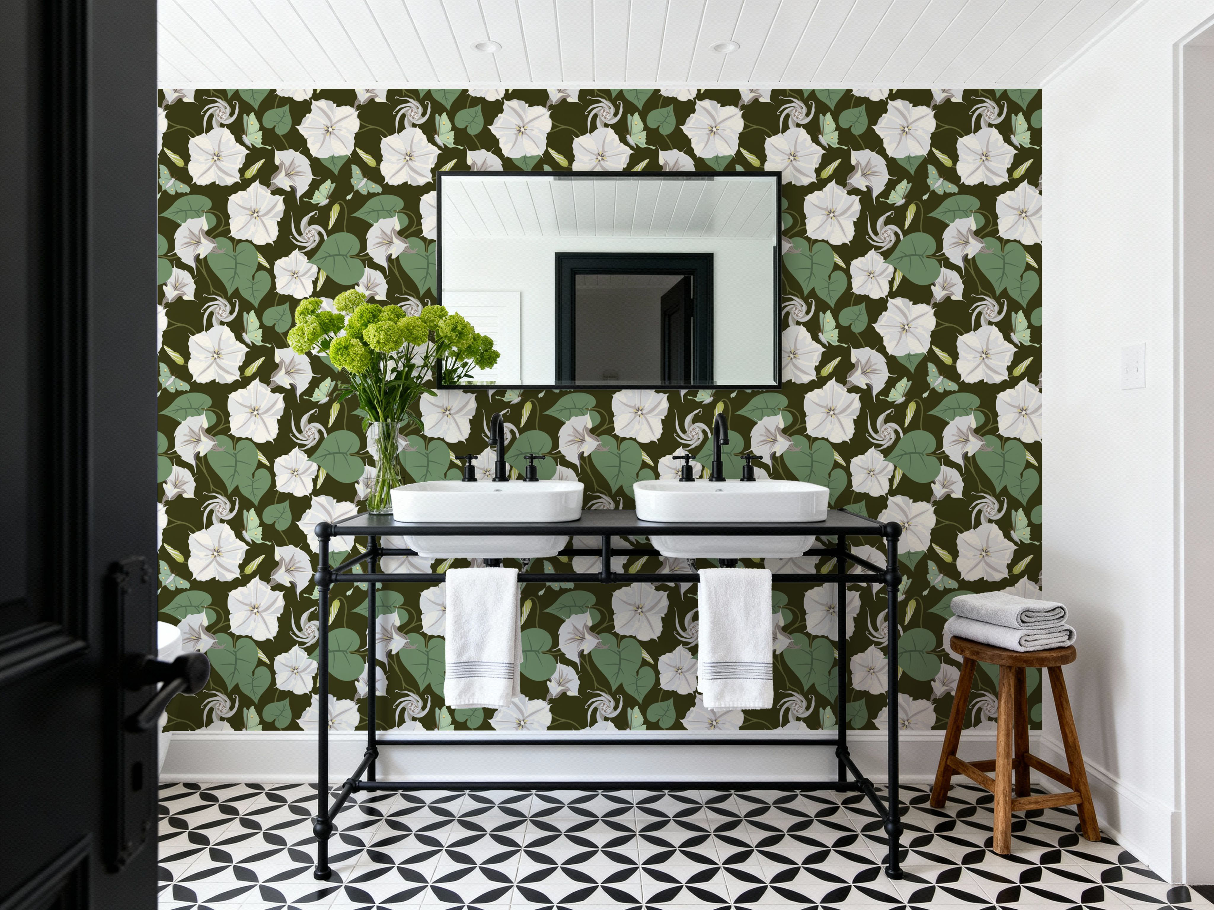 Moon Vine, Olive Green